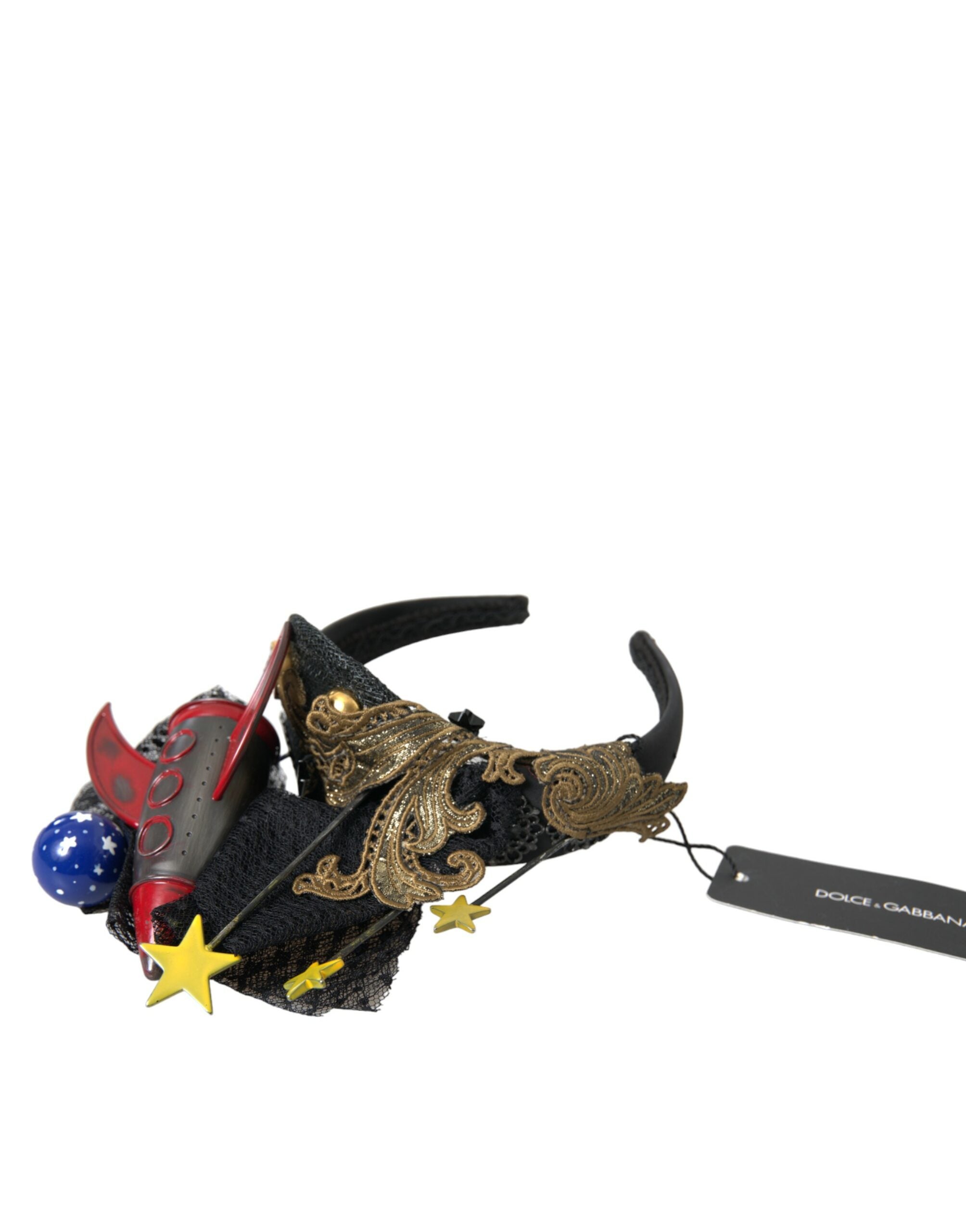 Dolce & Gabbana Multicolor Missile Rocket Crystal Stars Headband Tiara-2