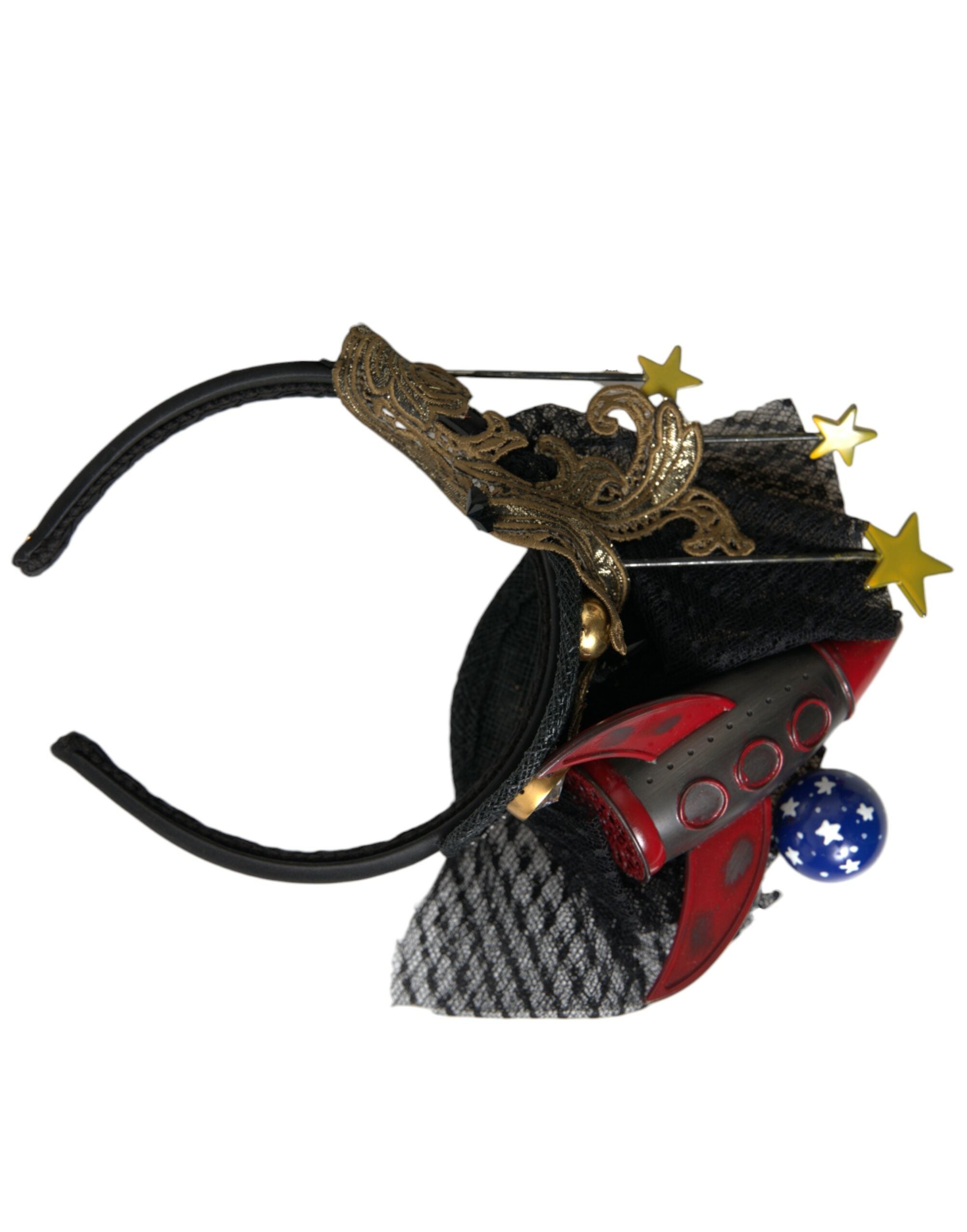 Dolce & Gabbana Multicolor Missile Rocket Crystal Stars Headband Tiara-8