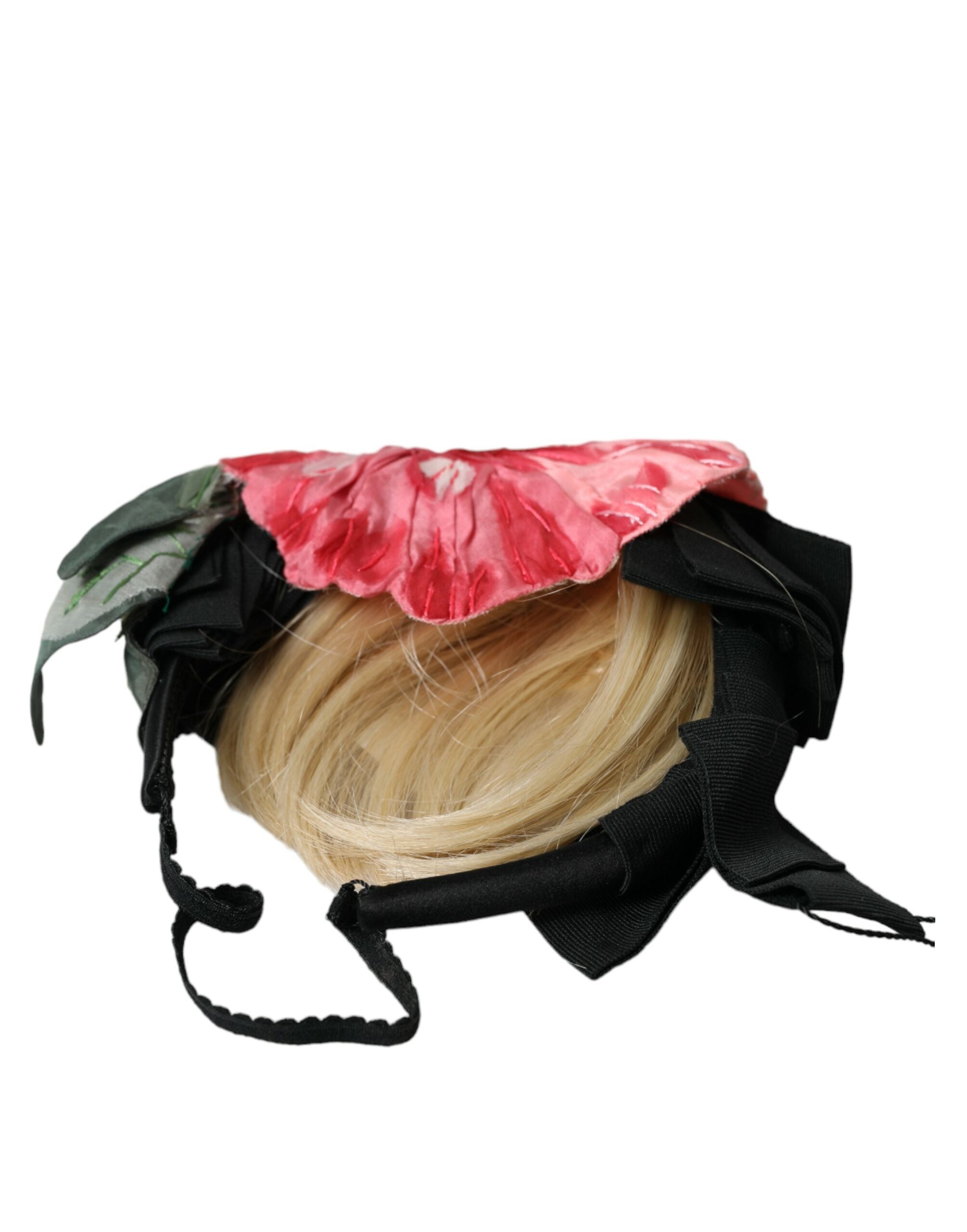 Dolce & Gabbana Black Viscose White Hair Hair Parrucchiera Headband Tiara-2