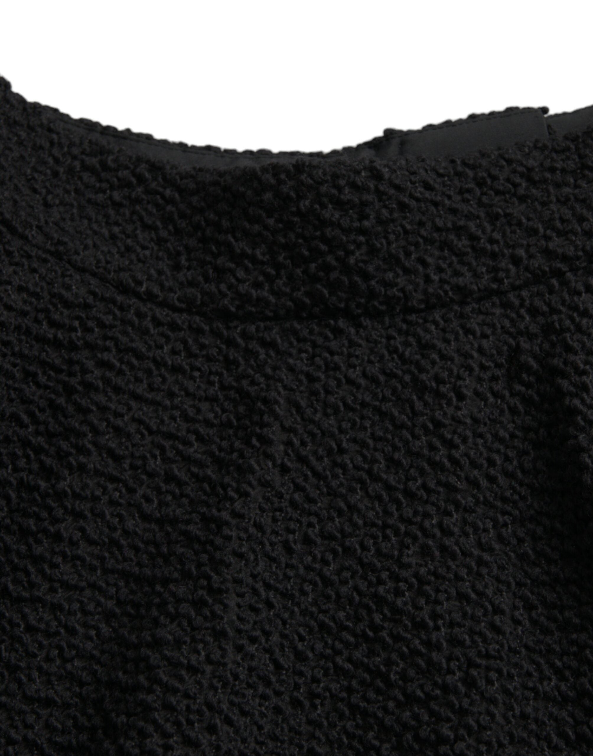 Falda acampanada de cintura alta negra de Dolce & Gabbana con silueta hasta la rodilla-7