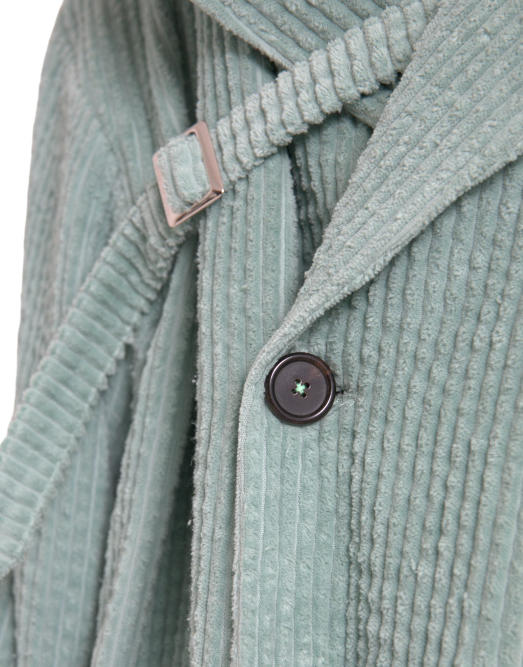 Dolce & Gabbana Blue cotton double-breasted corduroy jacket-6