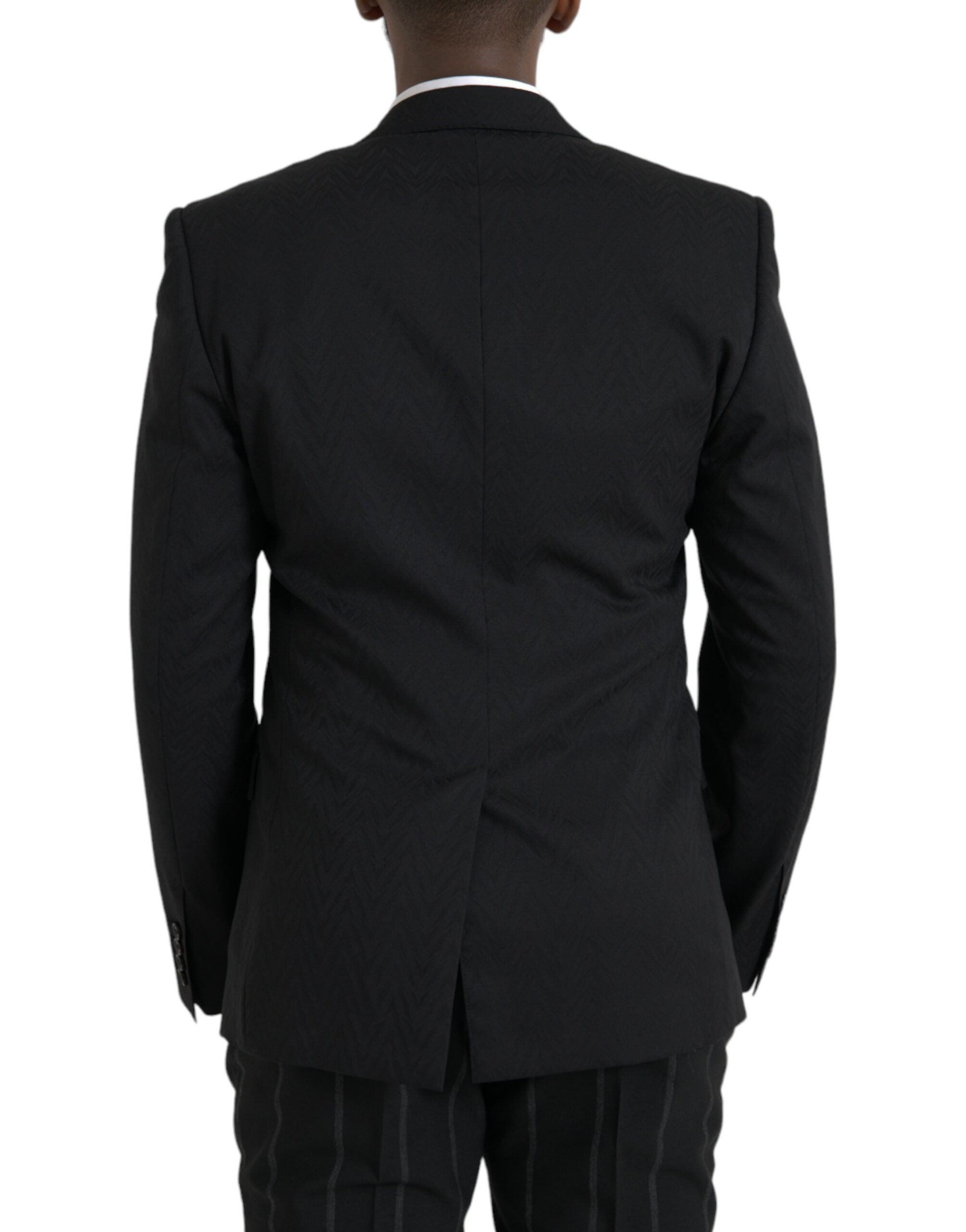 Dolce & Gabbana Black MARTINI Slim Fit Jacket Coat Blazer-5