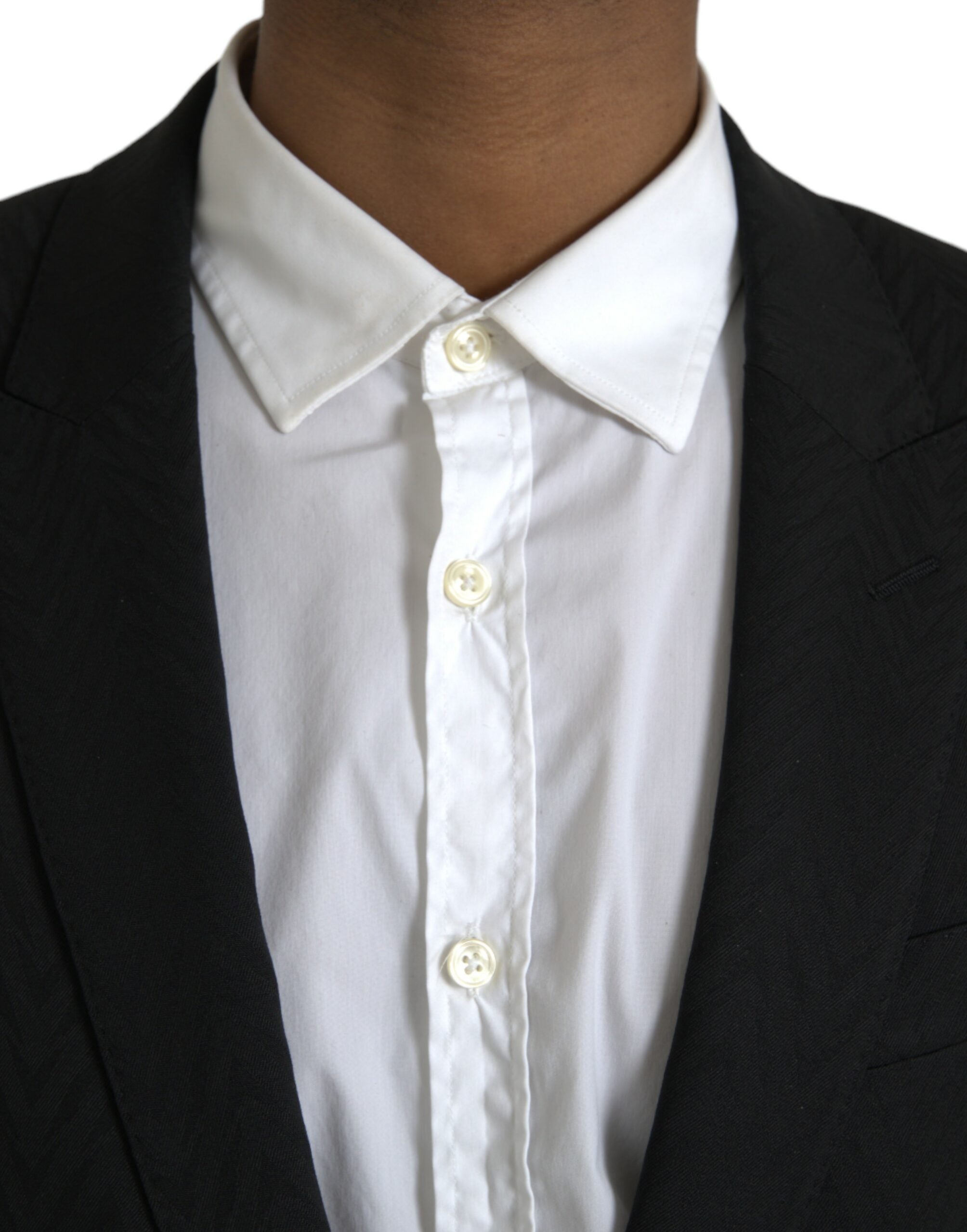 Dolce & Gabbana Black MARTINI Slim Fit Jacket Coat Blazer-6