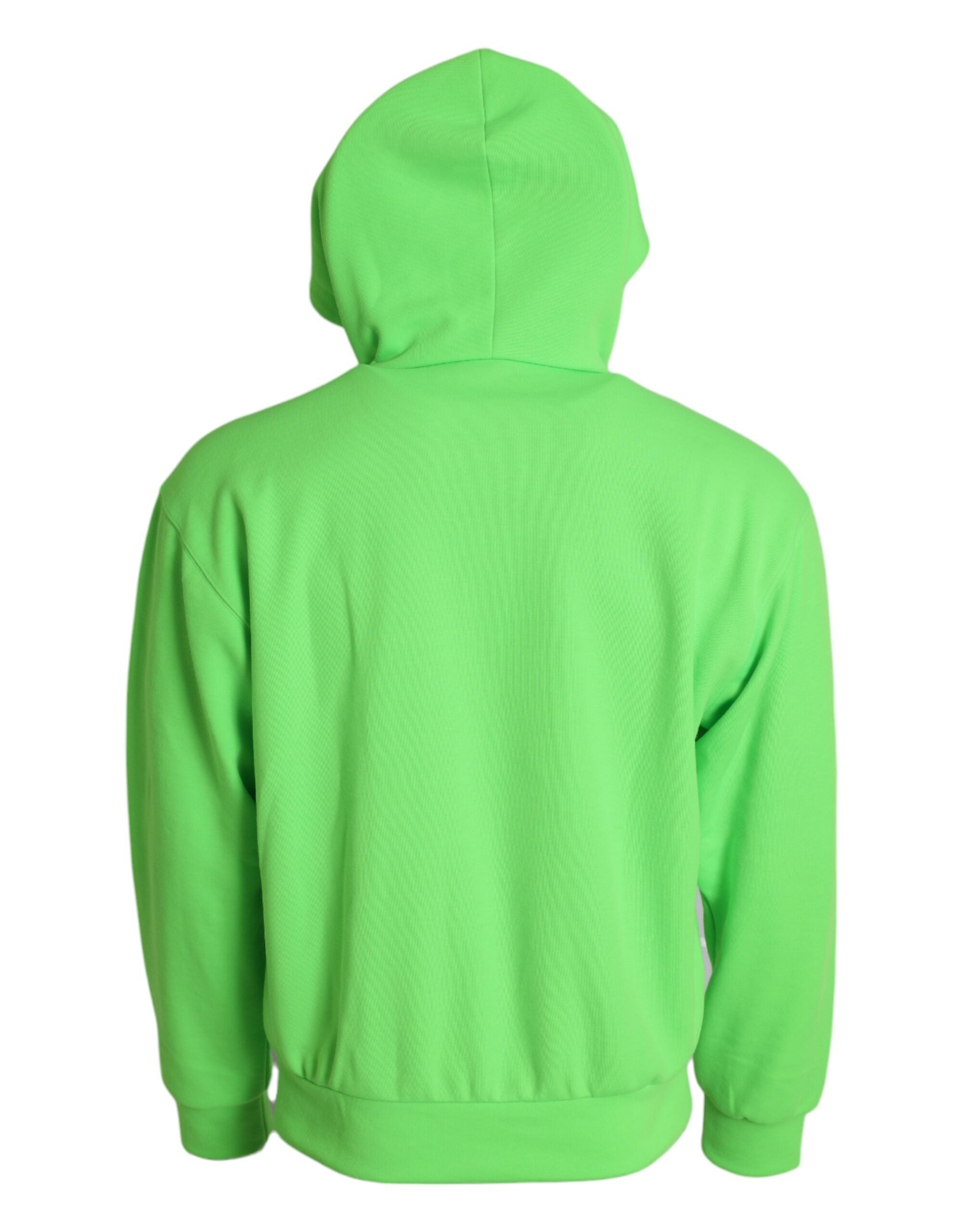 Dolce & Gabbana neon green full-zip hoodie-2