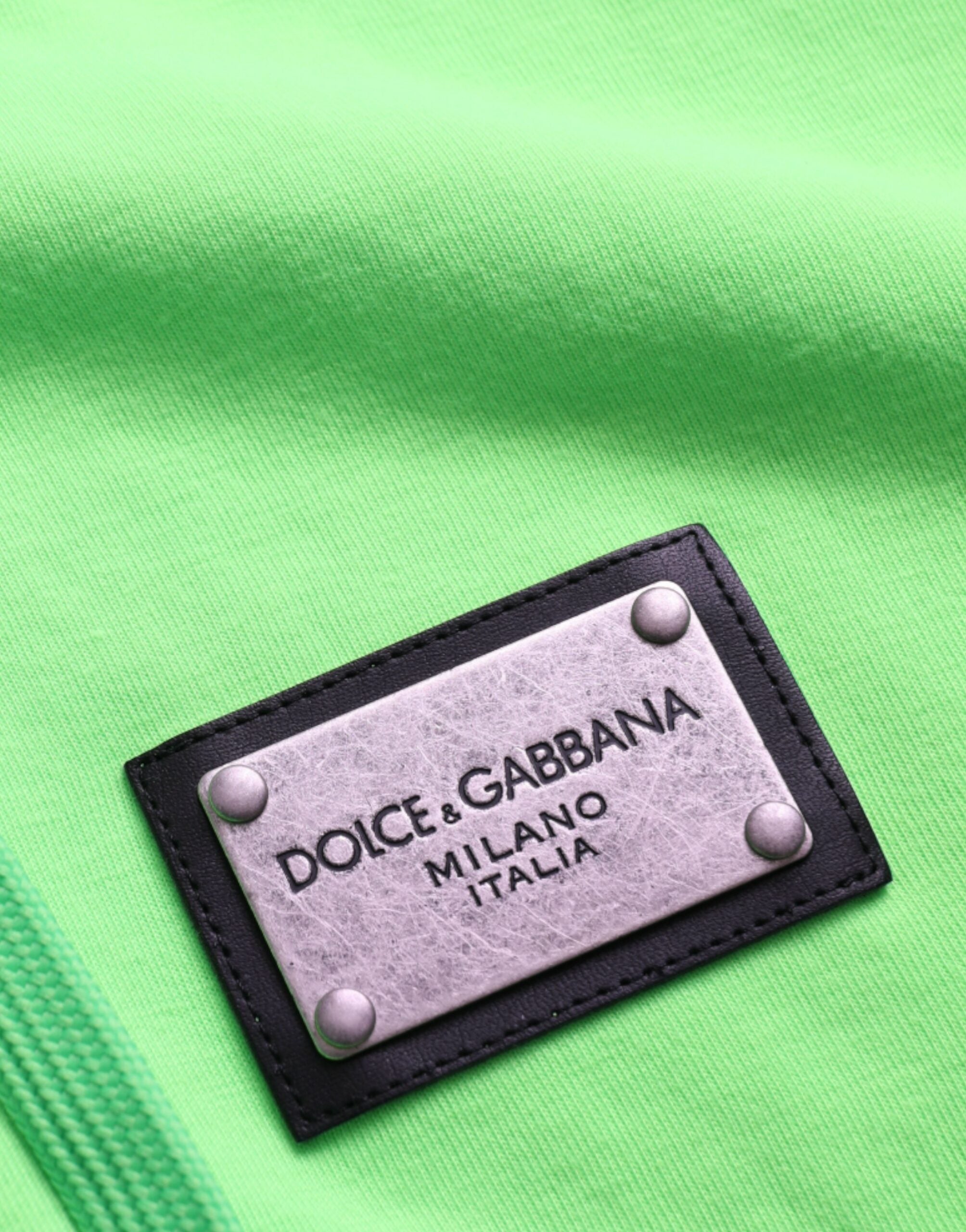 Dolce & Gabbana neon green full-zip hoodie-4