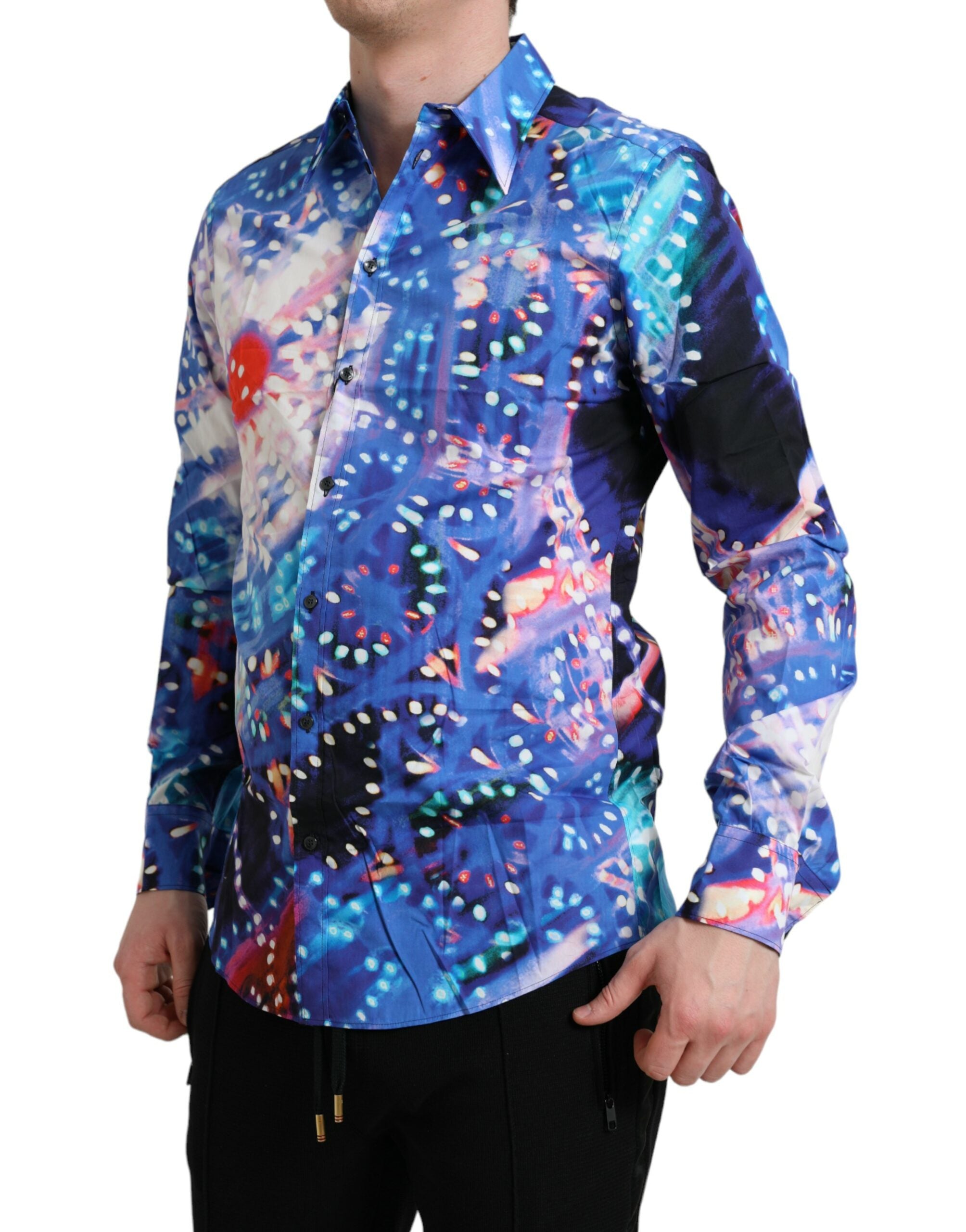 Dolce & Gabbana Multicolor Luminarie Slim MARTINI Shirt-2