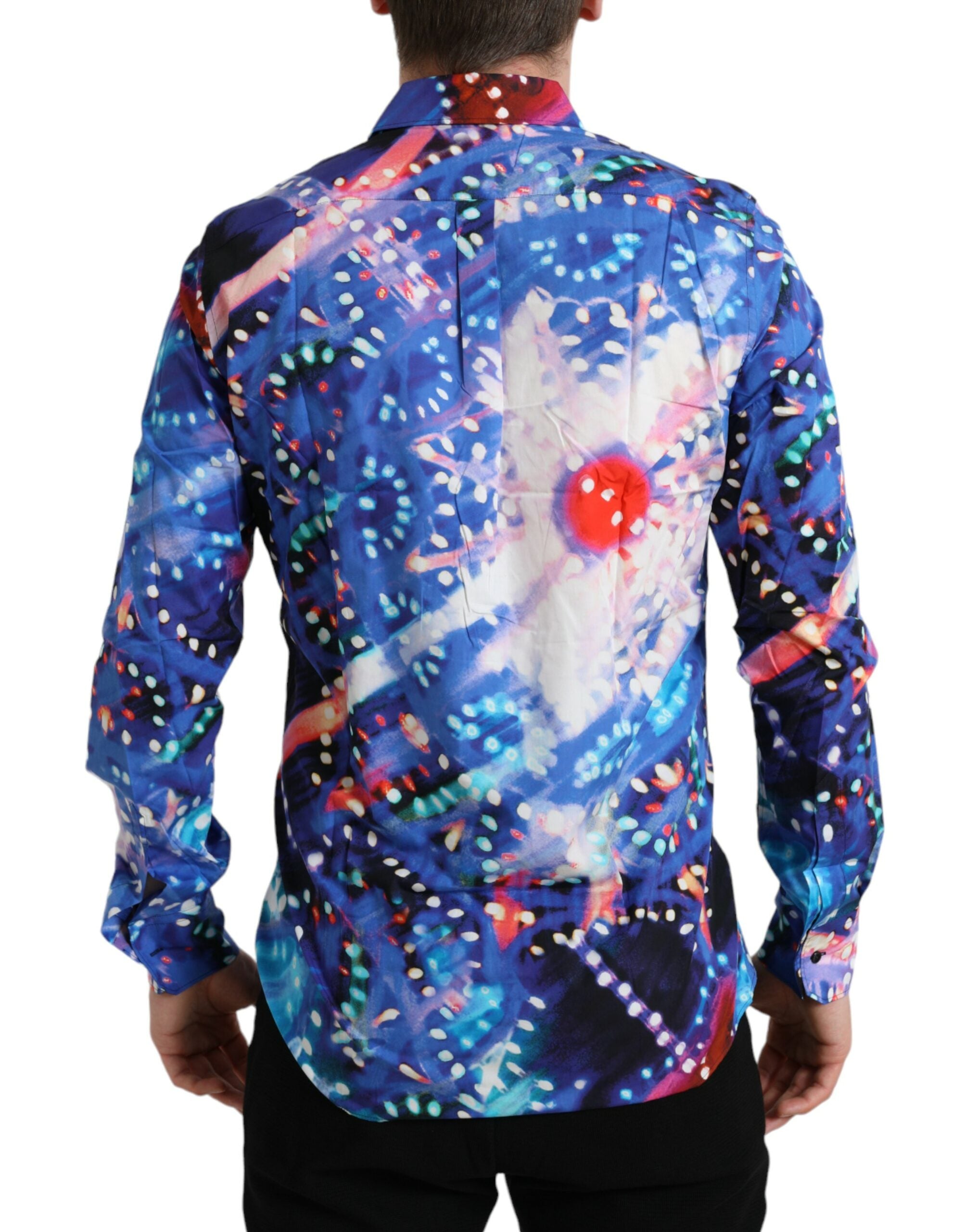 Dolce & Gabbana Multicolor Luminarie Slim MARTINI Shirt-3