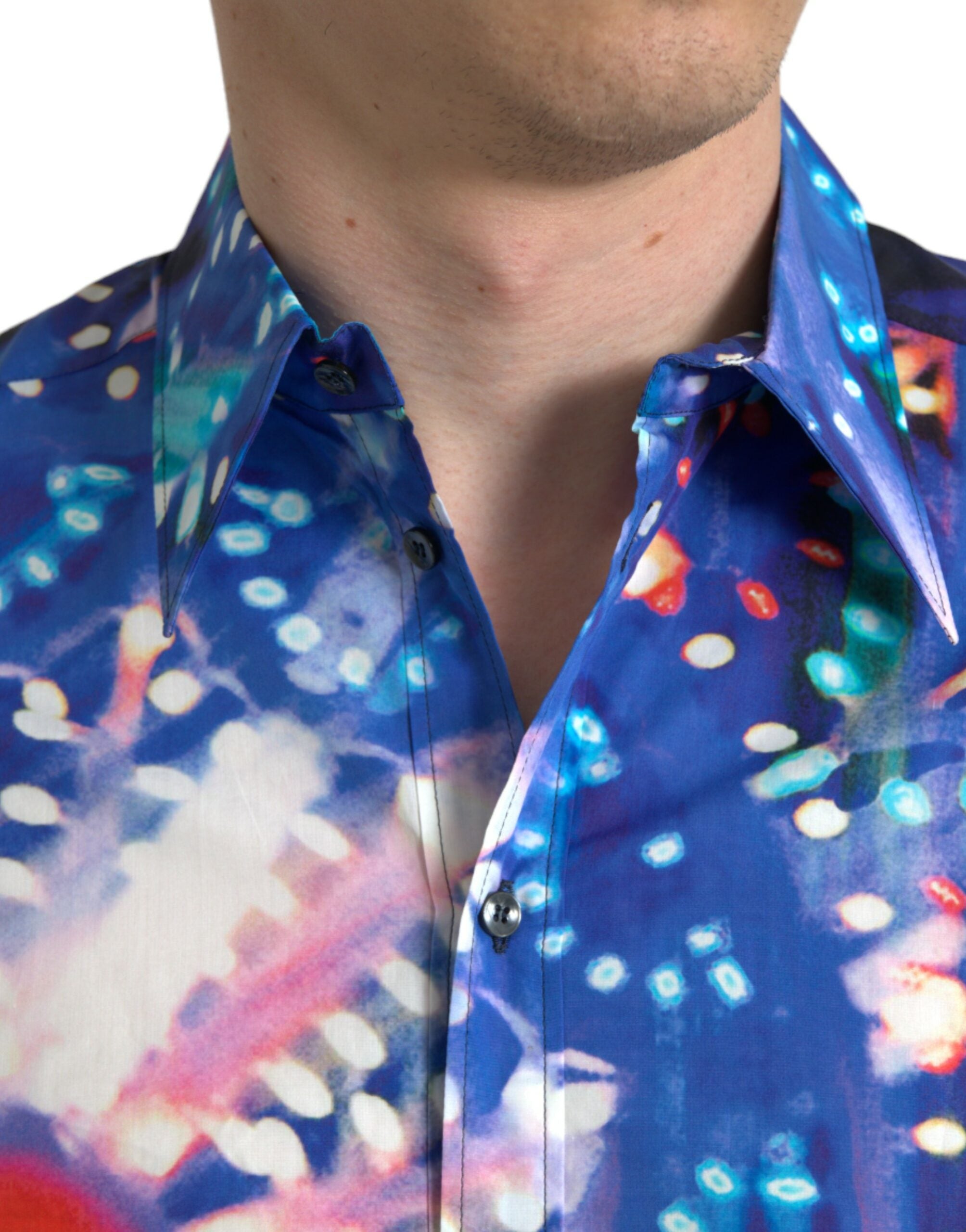 Dolce & Gabbana Multicolor Luminarie Slim MARTINI Shirt-4