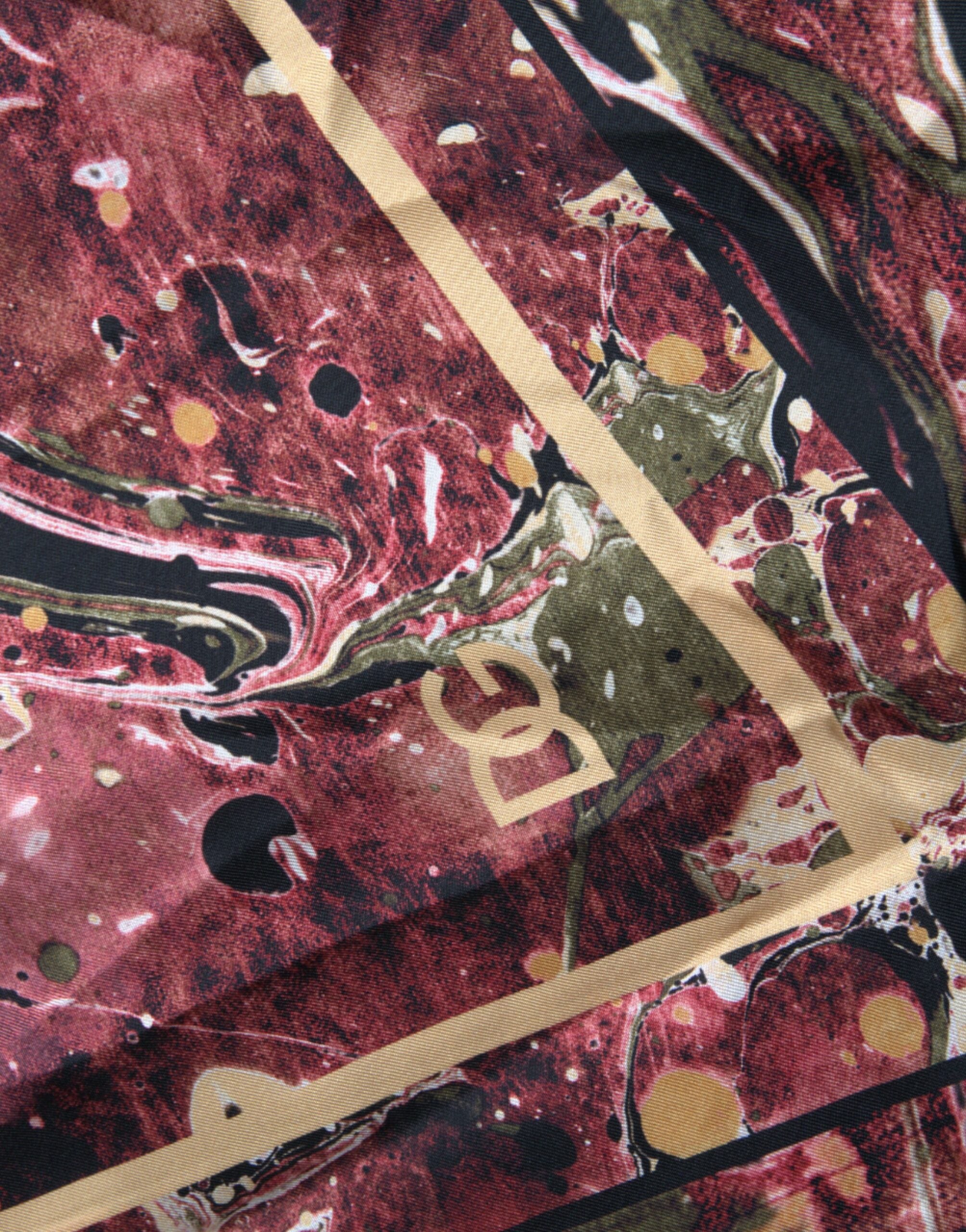 Dolce & Gabbana Multicolor Button Down Seidenhemd-6