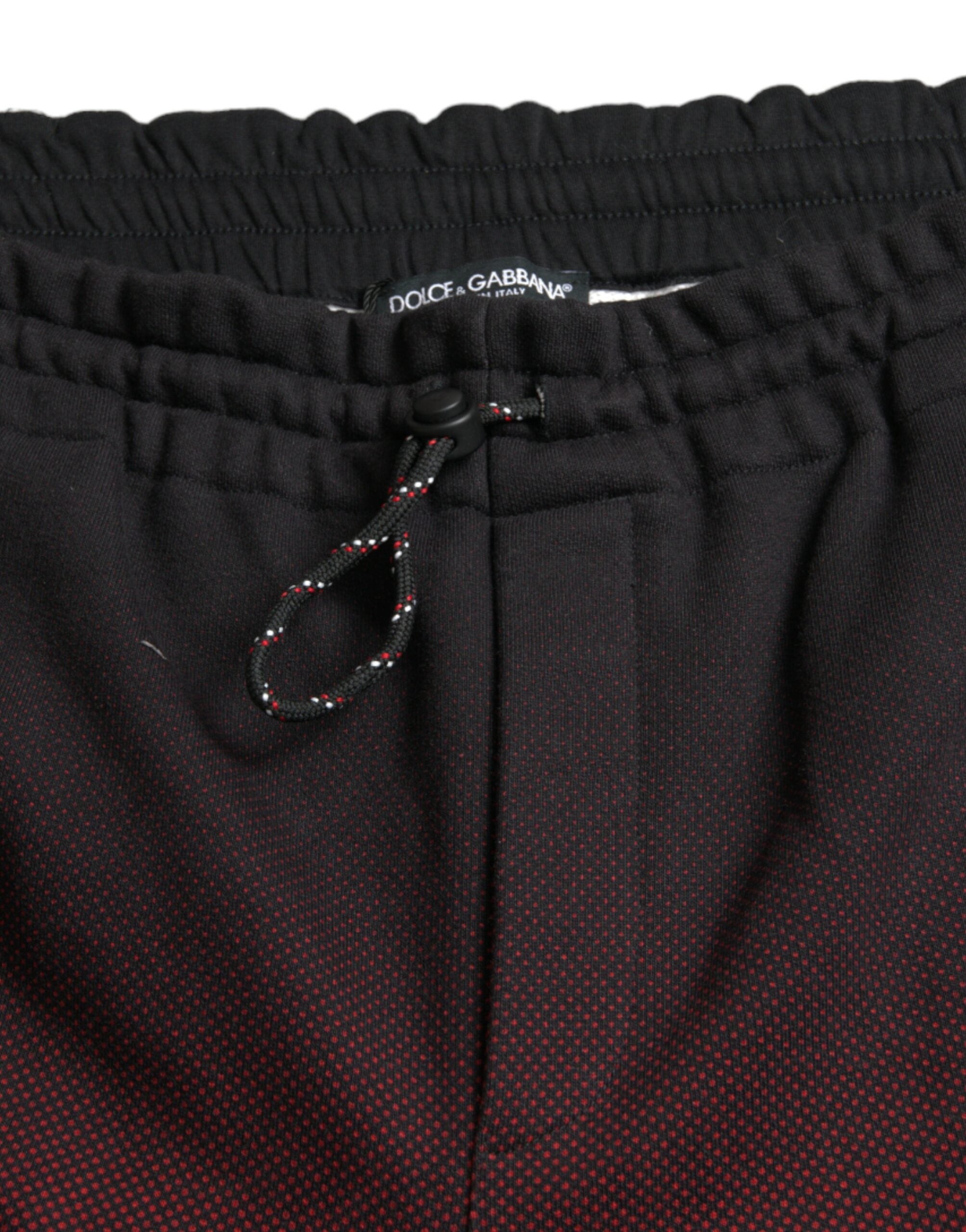 Bermudas Dolce & Gabbana de algodón rojo con estampado de leopardo-5