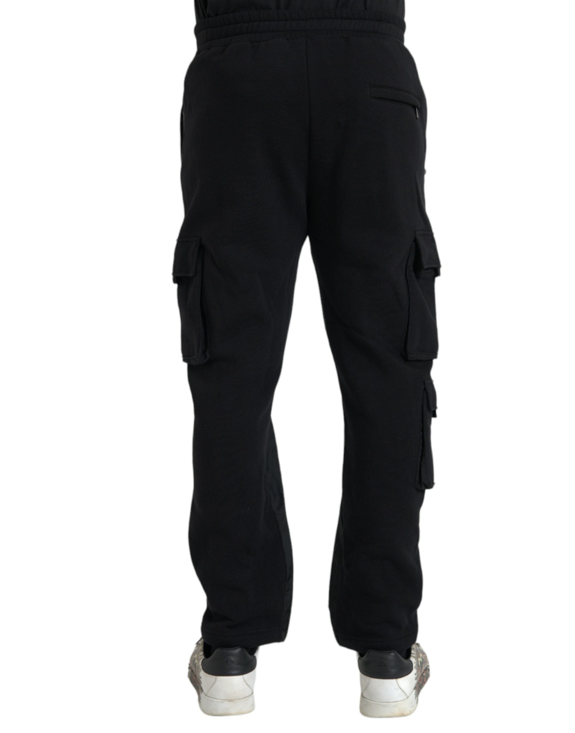 Dolce & Gabbana Black Skinny Trousers in Cotton Blend-3