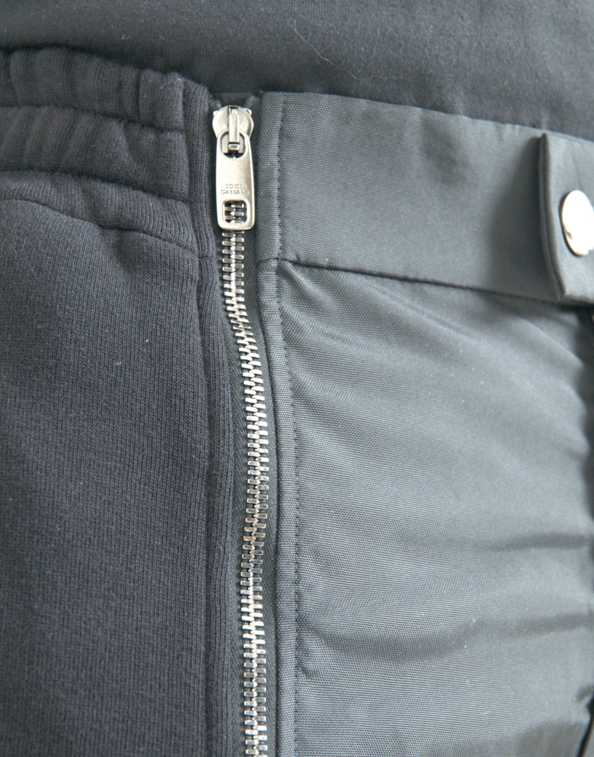 Dolce & Gabbana Black Skinny Trousers in Cotton Blend-4