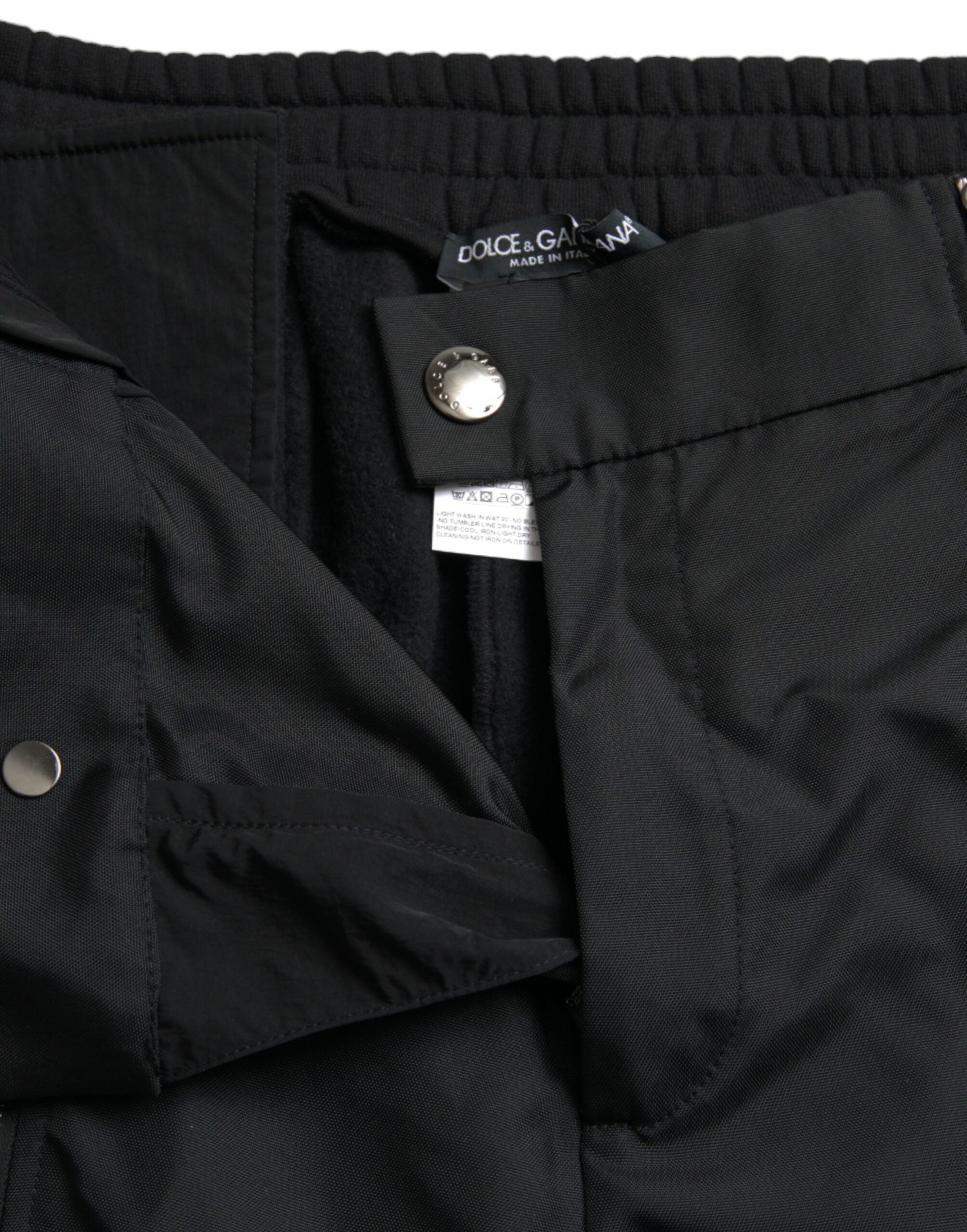 Dolce & Gabbana Black Skinny Trousers in Cotton Blend-5
