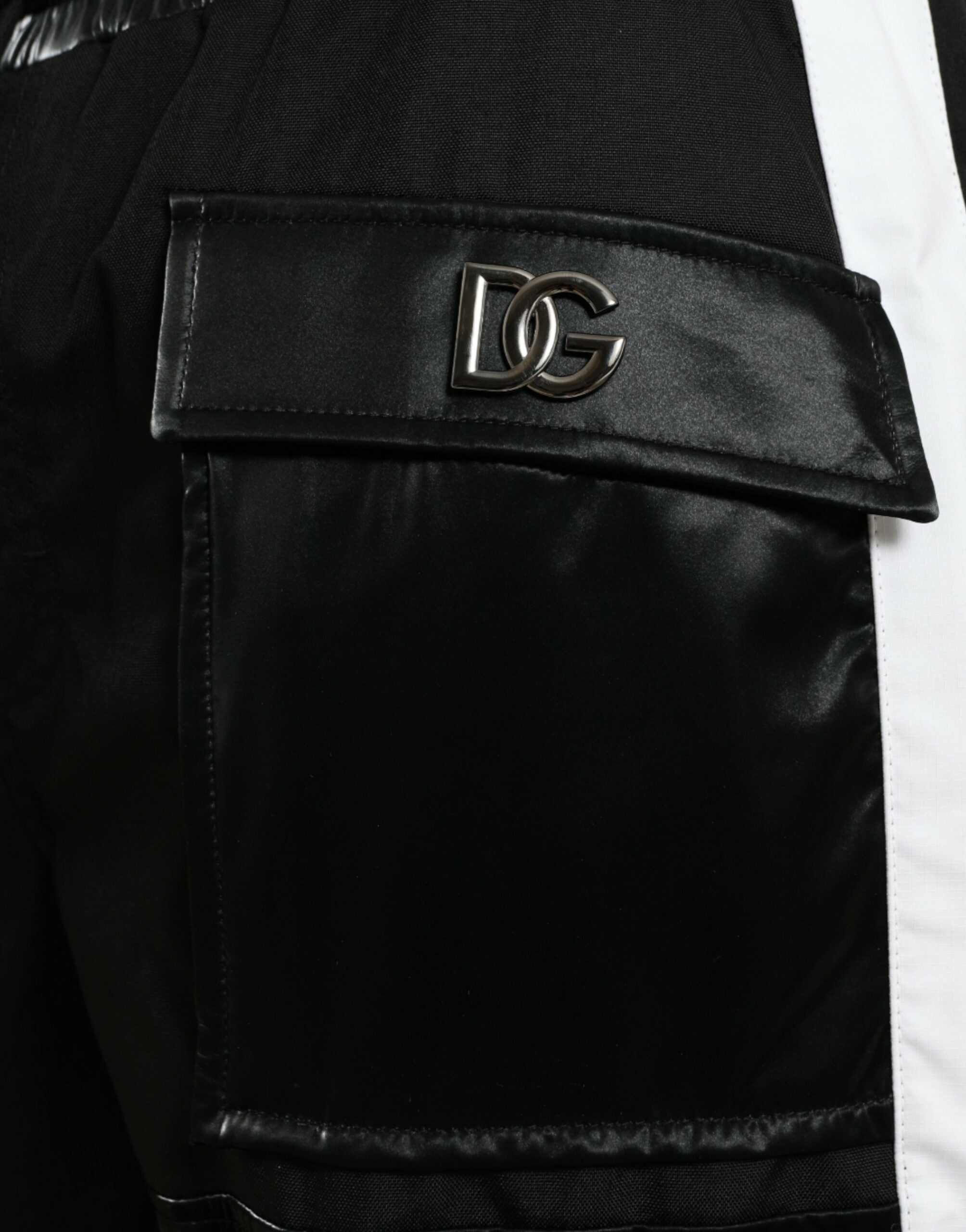 Dolce & Gabbana Black Nylon Cargo Joggers Men's Sweatpants Trousers-4