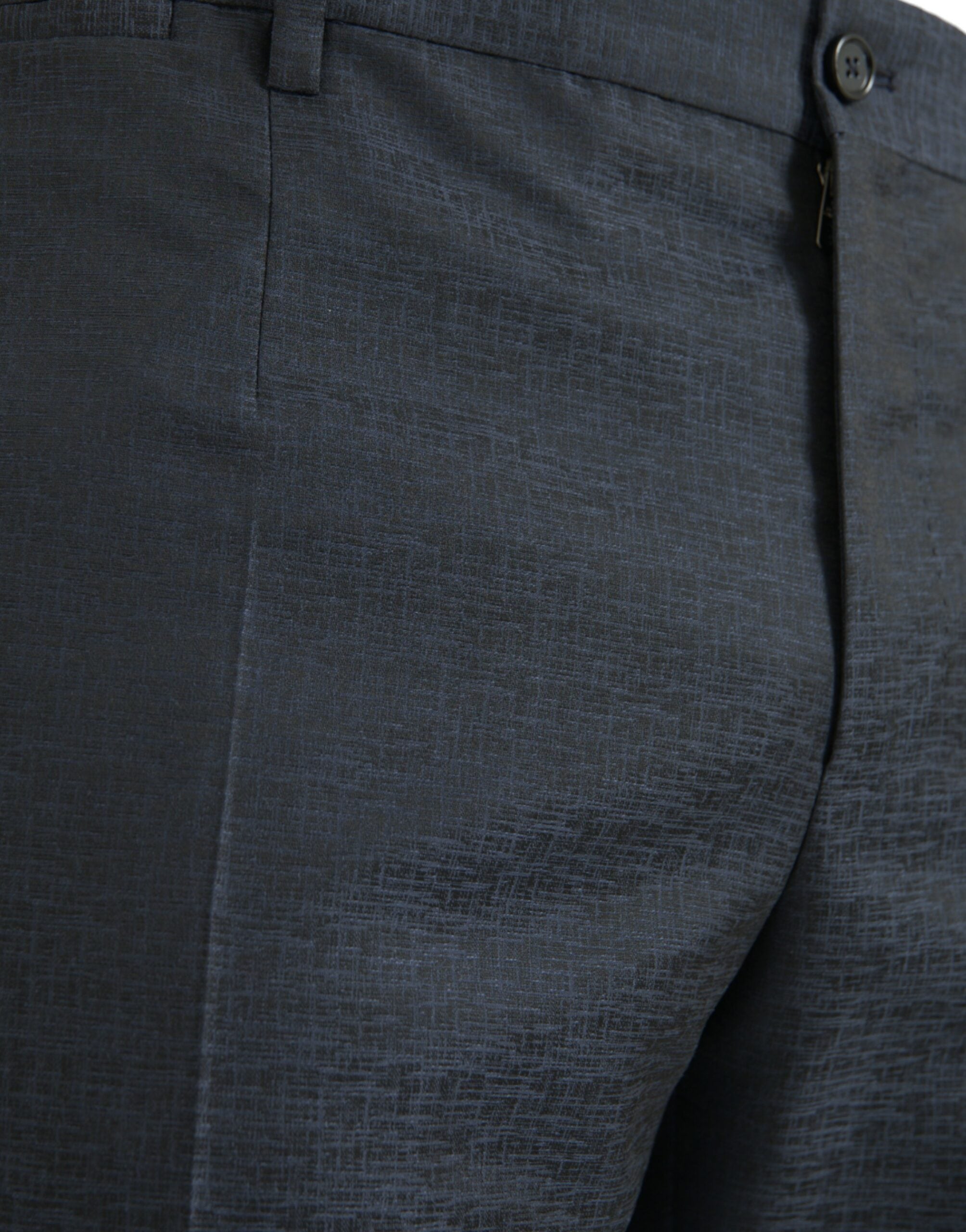 Dolce & Gabbana Blue Wool Men's Skinny Dress Trousers-4