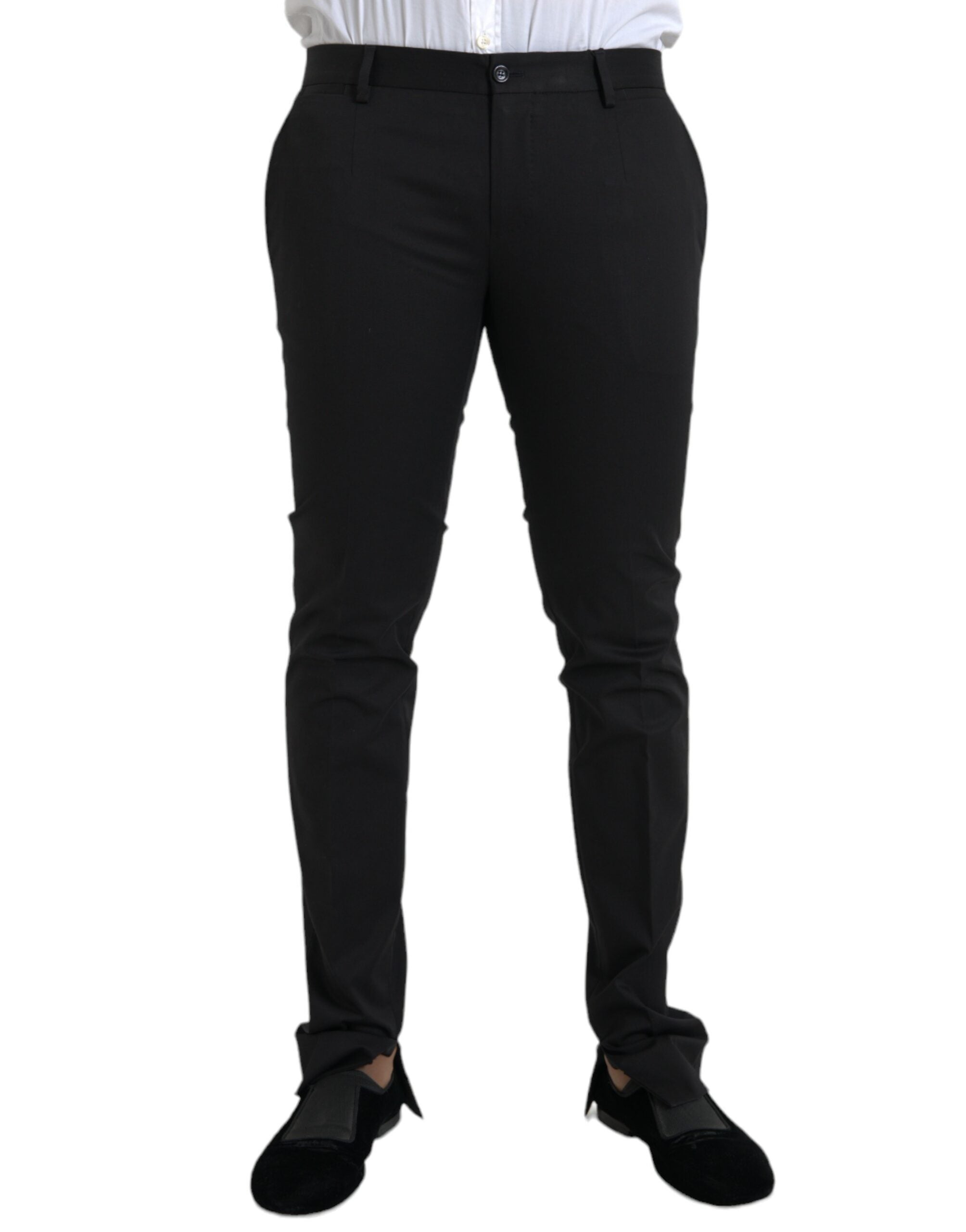Dolce & Gabbana Black Cotton Stretch Skinny Dress and Trousers