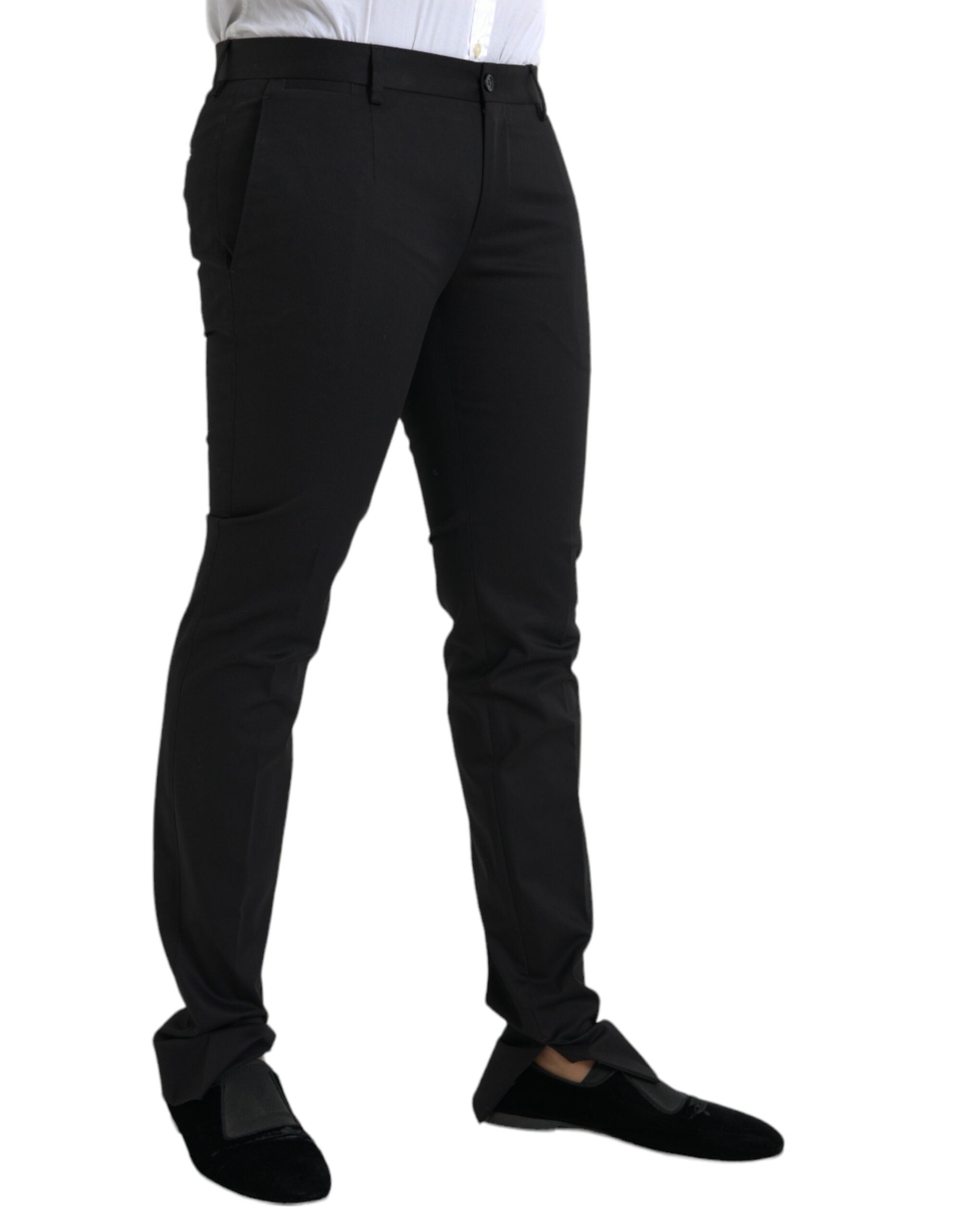 Dolce & Gabbana Black Cotton Stretch Skinny Dress and Trousers-2
