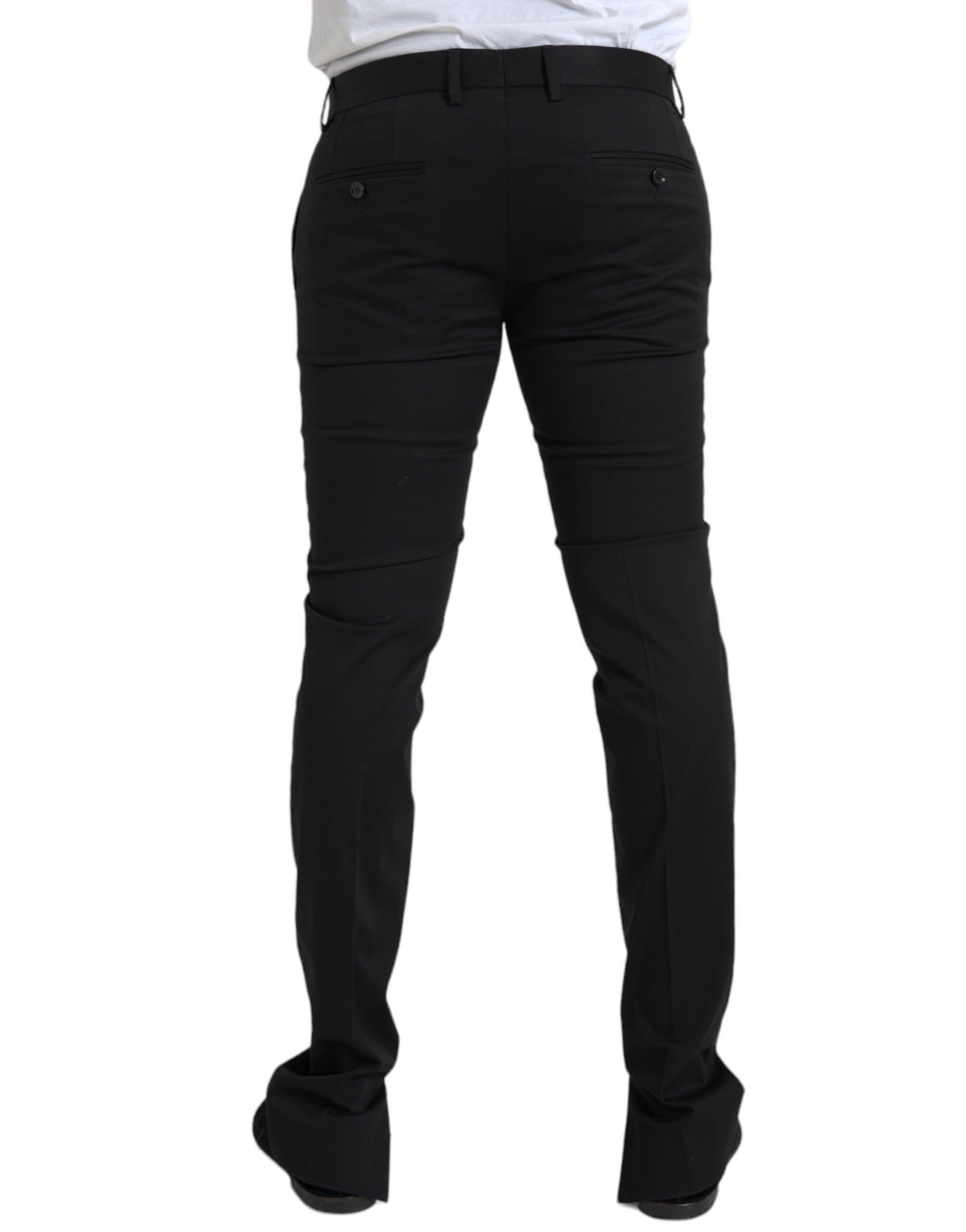 Dolce & Gabbana Black Cotton Stretch Skinny Dress and Trousers-3