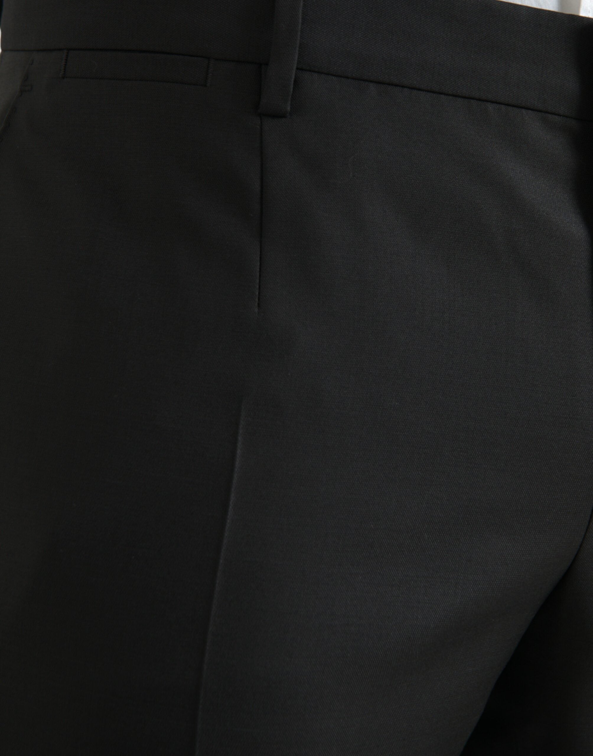 Dolce & Gabbana Schwarze Skinny-Kleid-Hose aus Wolle und Seide-4