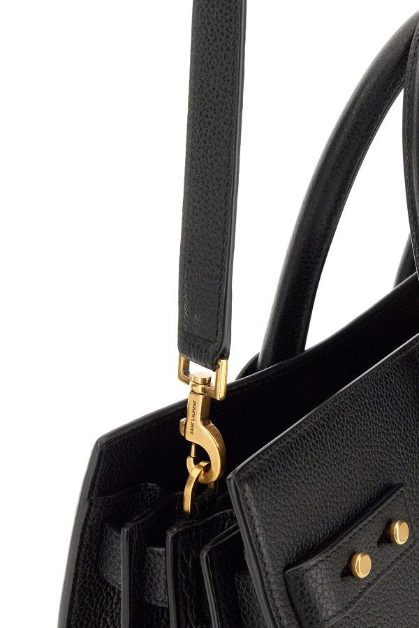 Saint Laurent Sac de Jour handbag in black calfskin-4