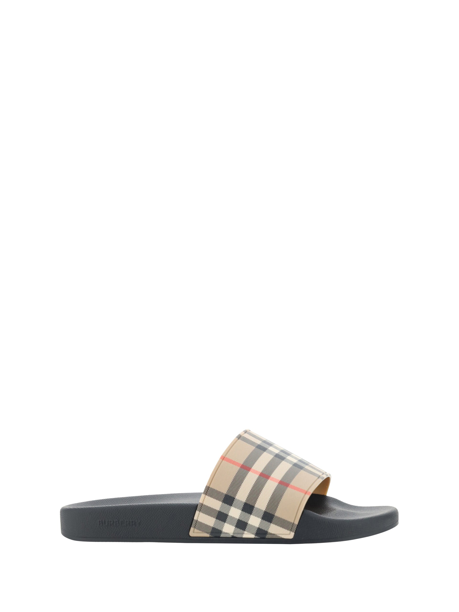 Burberry Brown Rubber Sandals-1