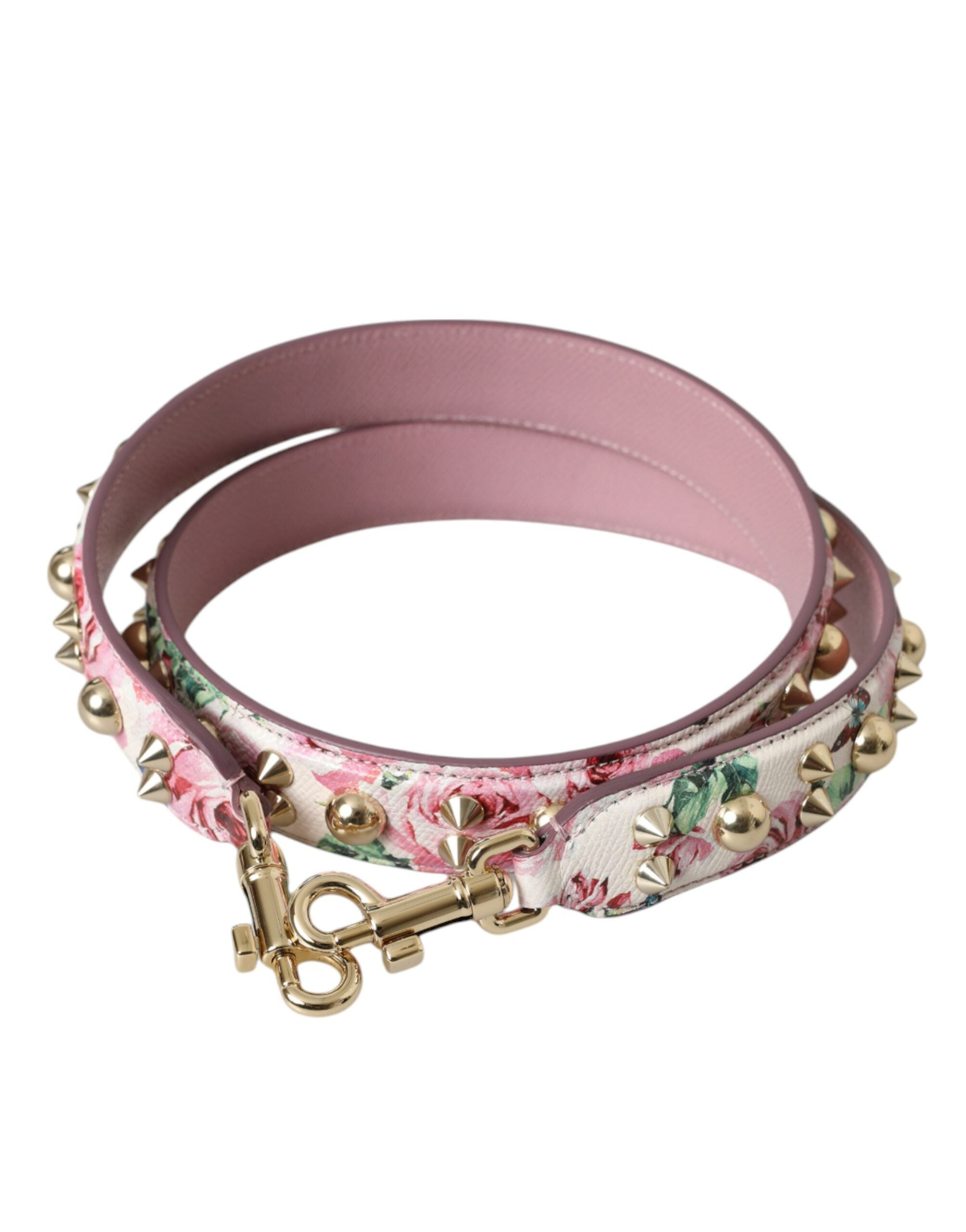 Dolce & Gabbana Pink Floral Handbag Accessory Shoulder Strap-1