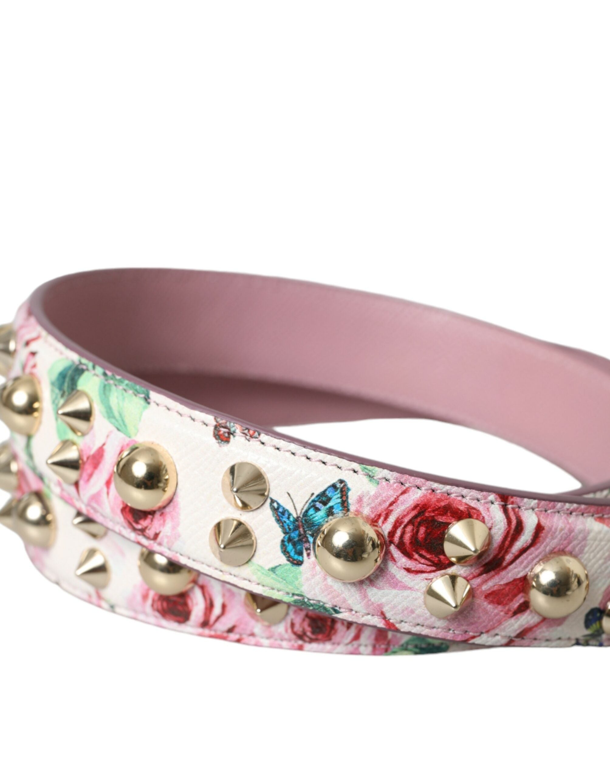 Dolce & Gabbana Pink Floral Handbag Accessory Shoulder Strap-2