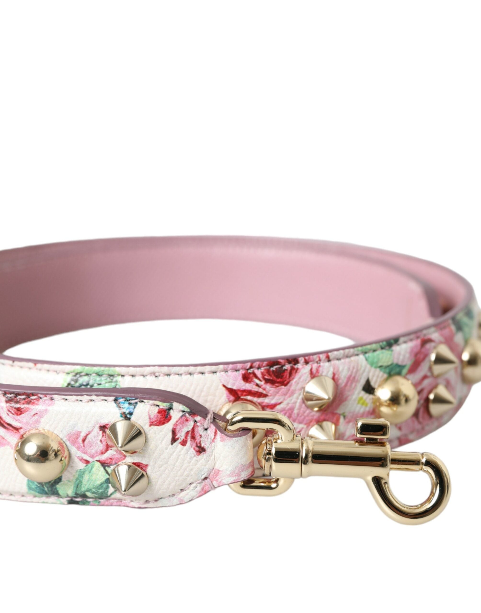 Dolce & Gabbana Pink Floral Handbag Accessory Shoulder Strap-5