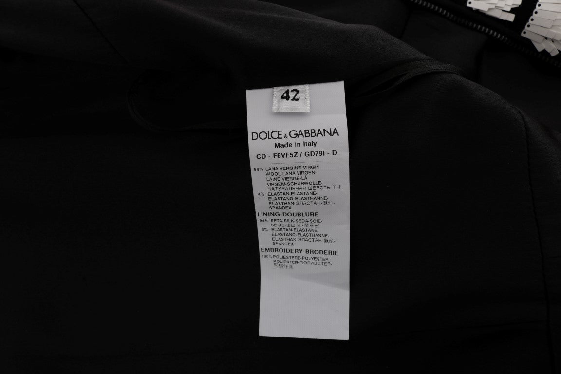 Dolce & Gabbana multicoloured striped, sequined stretch dress-8