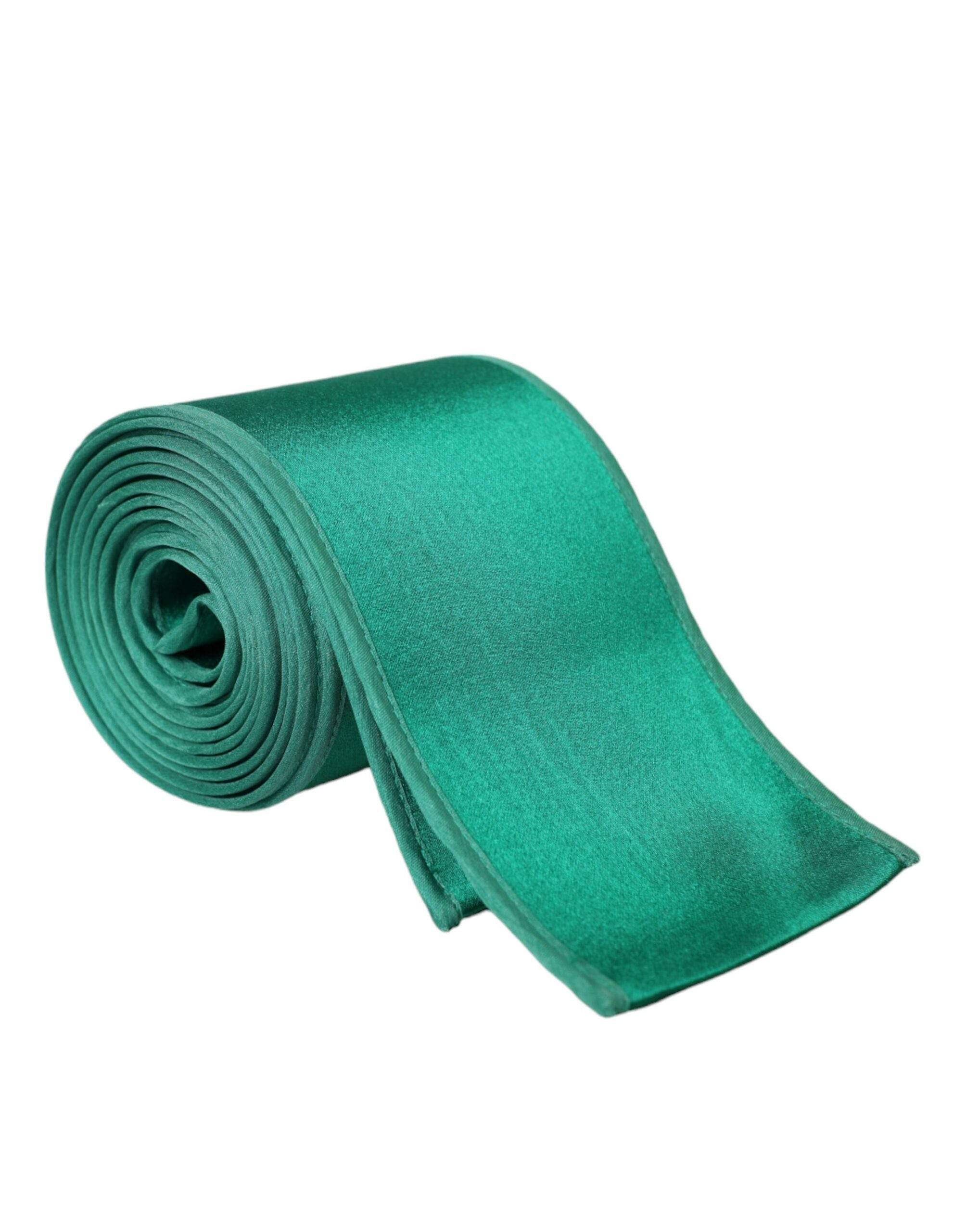 Dolce & Gabbana Green Silk Satin Waist Belt for Women-2