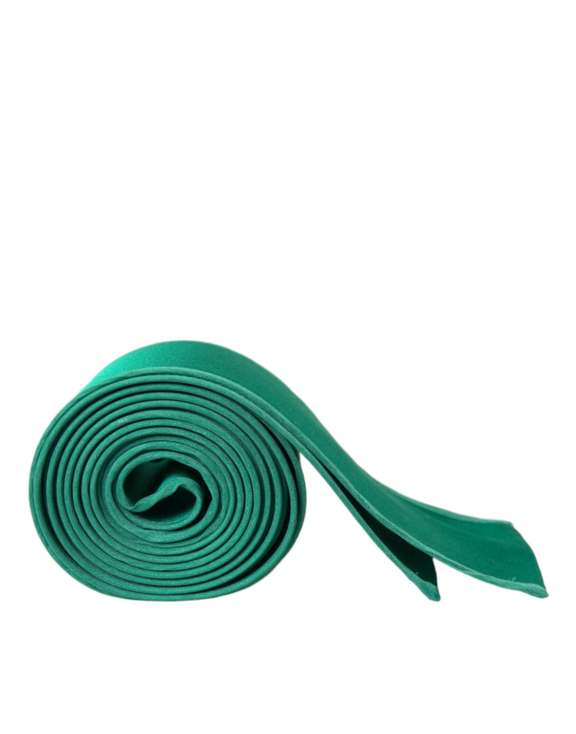 Dolce & Gabbana Green Silk Satin Waist Belt for Women-3