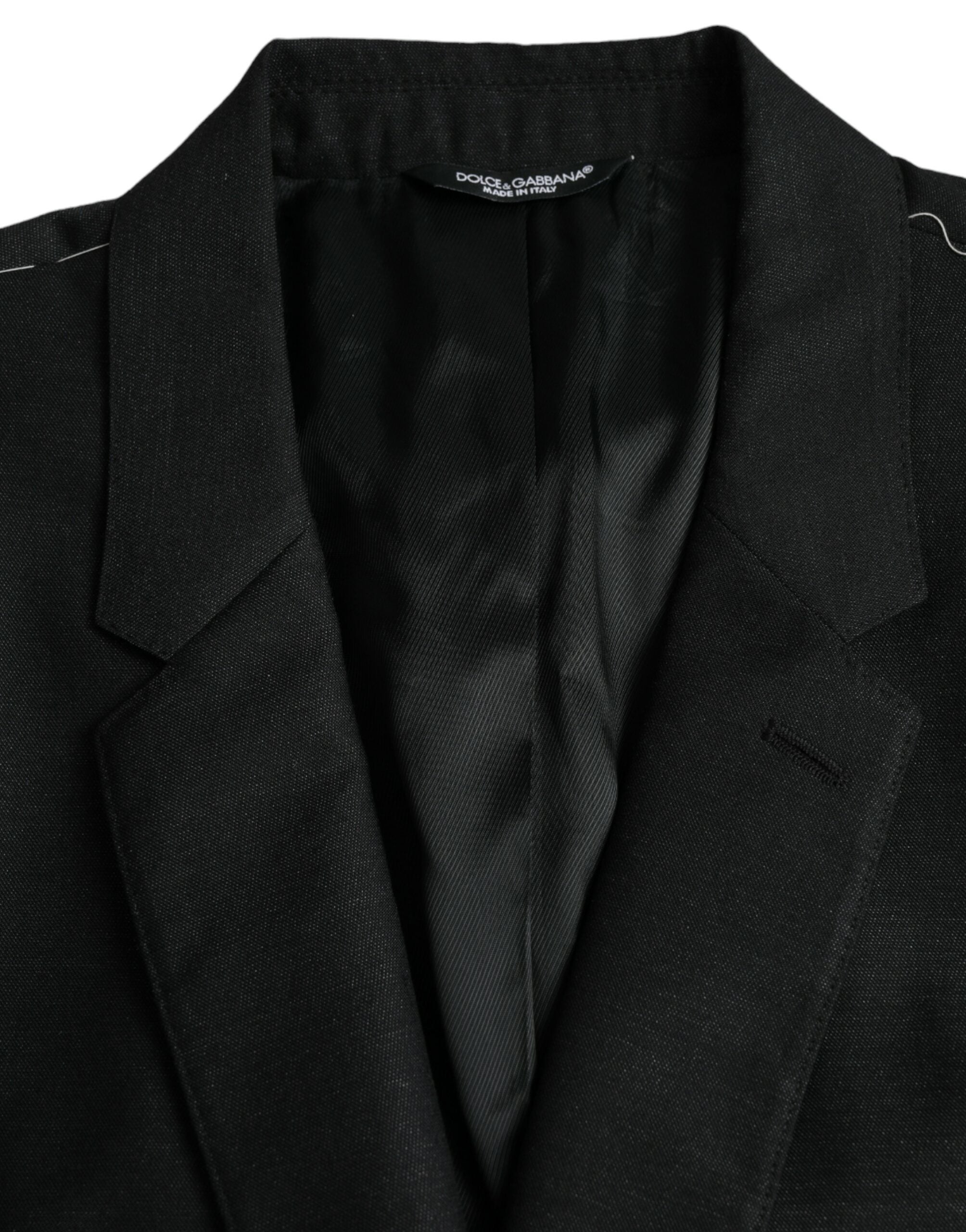 Dolce & Gabbana Black Wool Single-Breasted Notch Blazer-6
