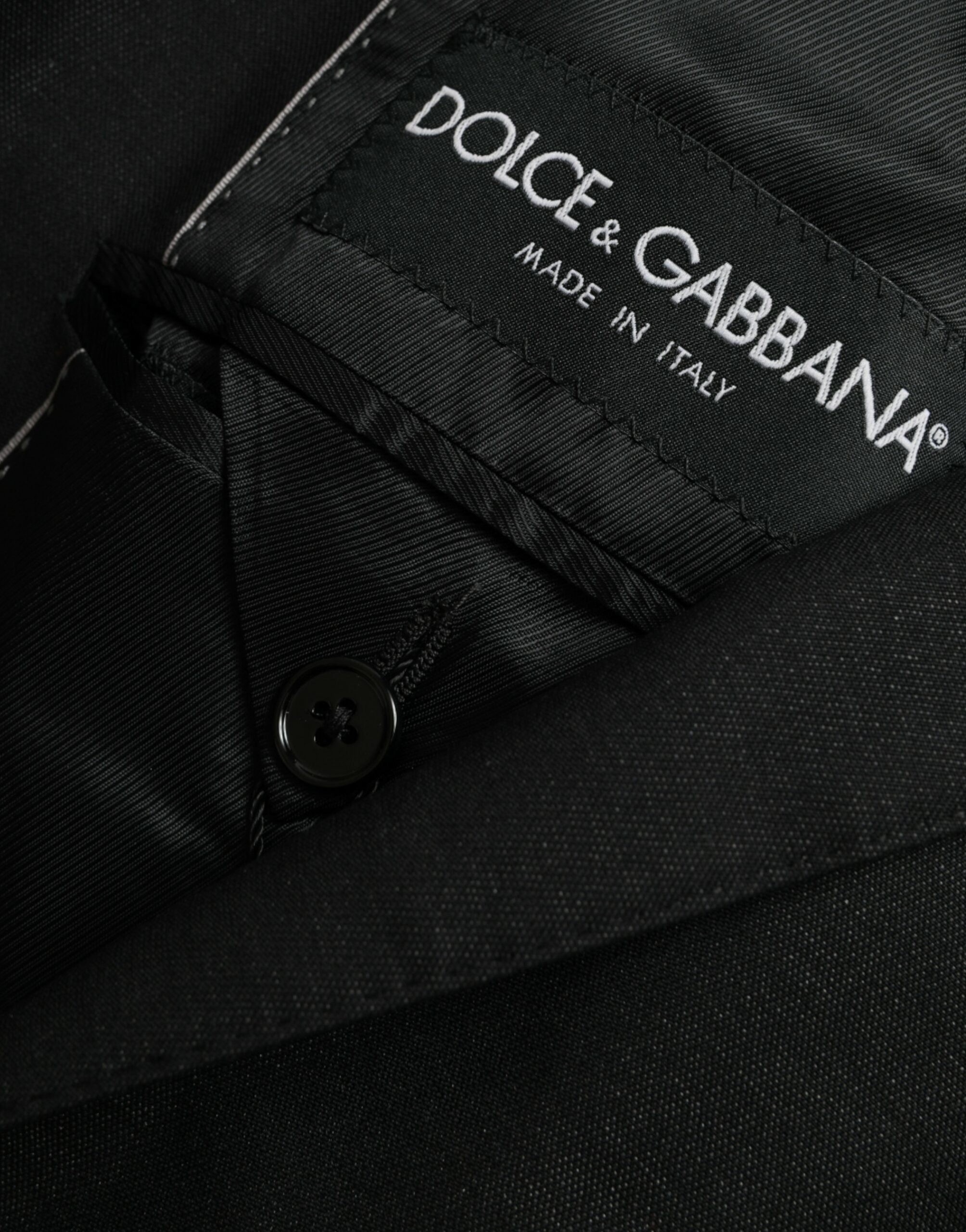 Dolce & Gabbana Black Wool Single-Breasted Notch Blazer-7