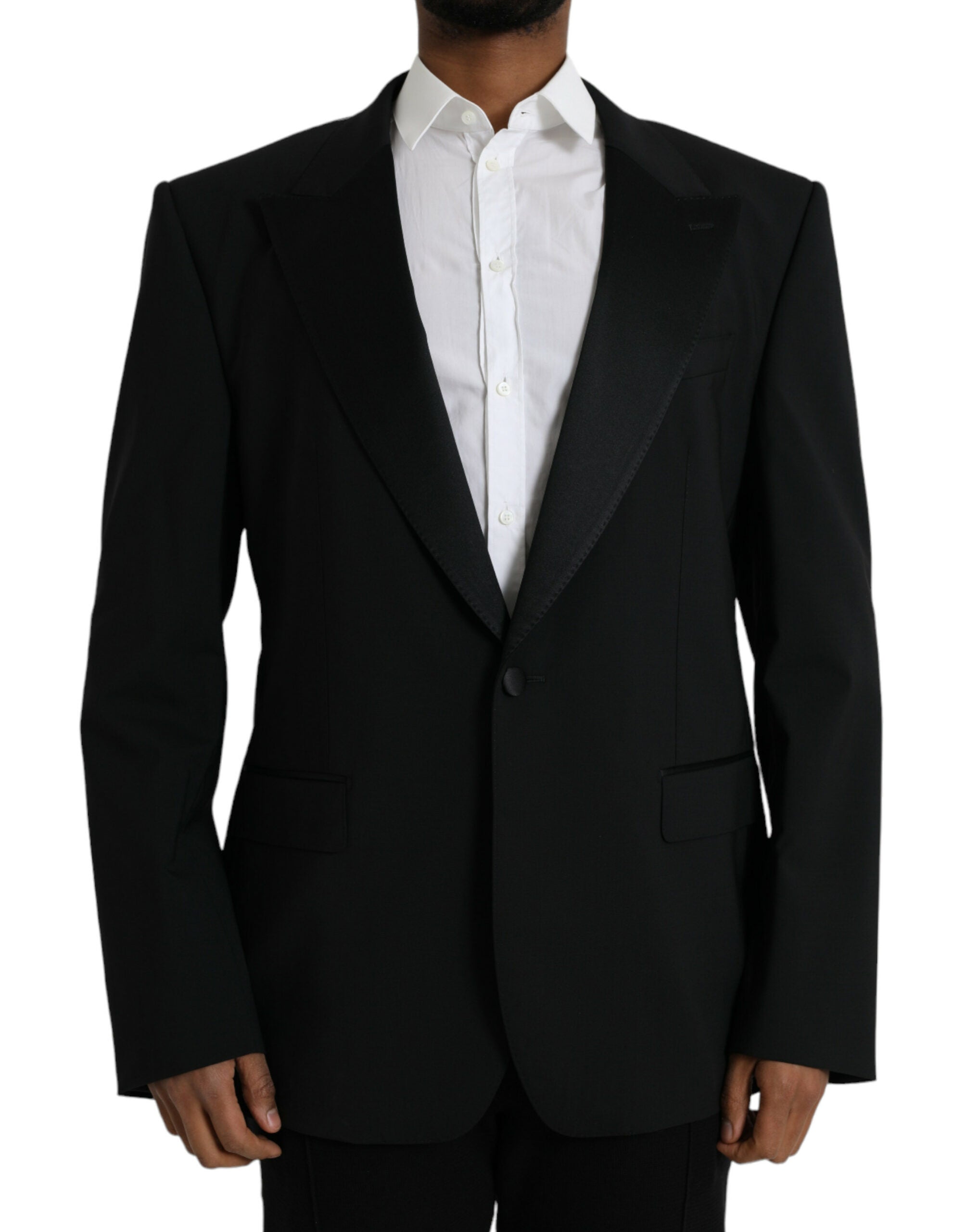 Dolce & Gabbana Black SICILIA Single-Breasted Coat Blazer-1