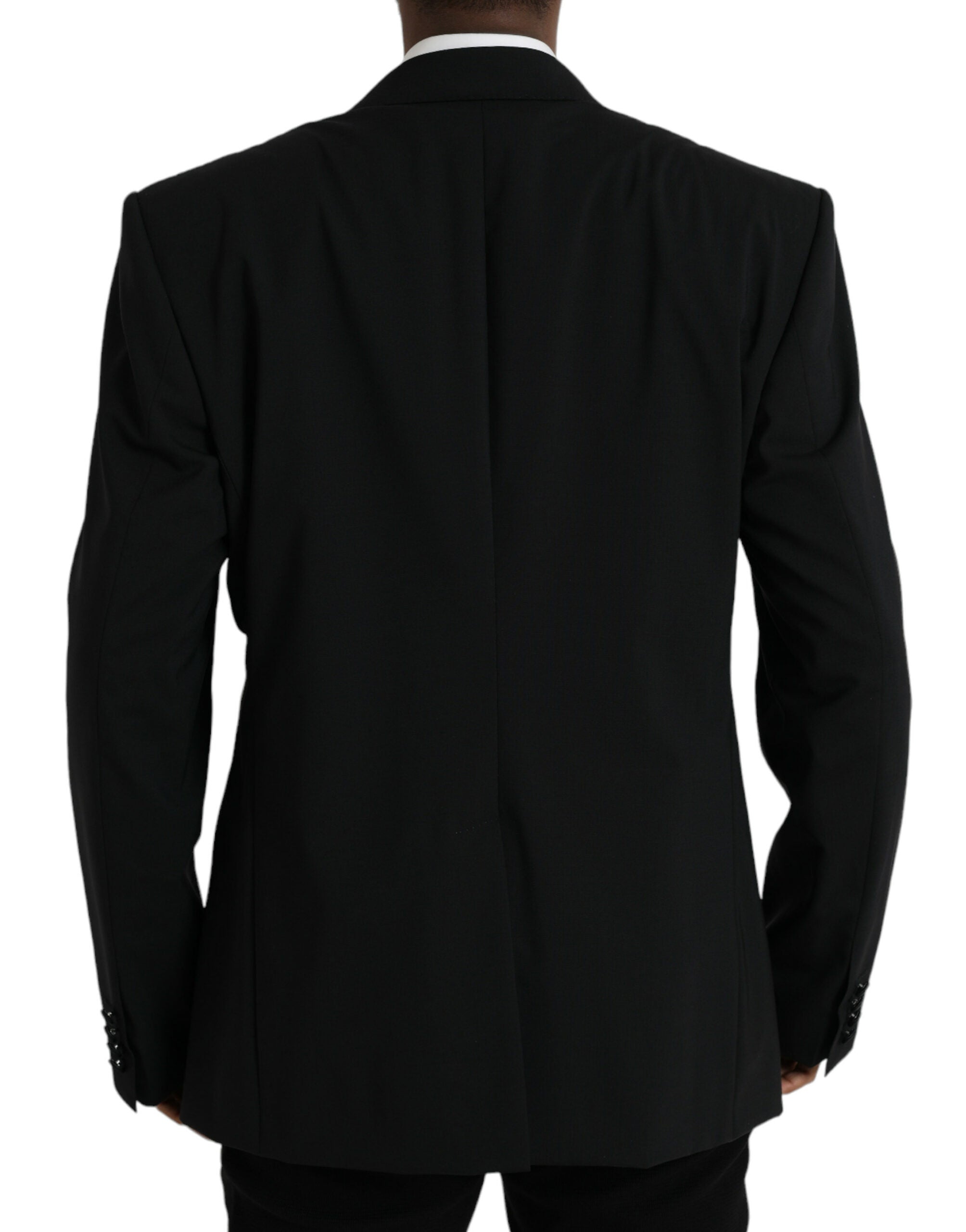 Dolce & Gabbana Black SICILIA Single-Breasted Coat Blazer-3