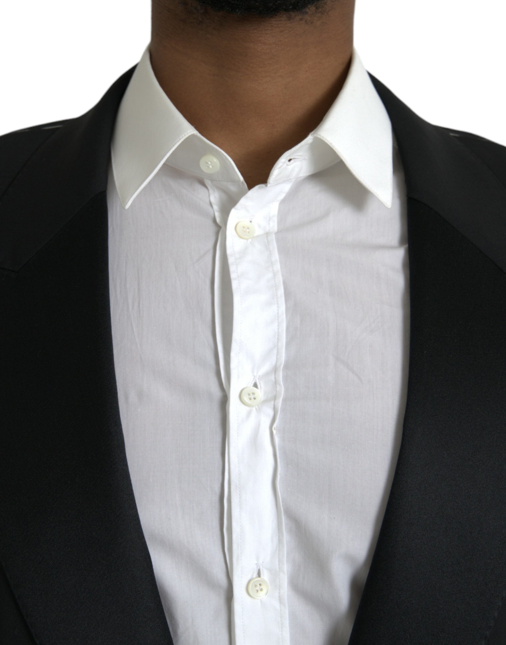 Dolce & Gabbana Black SICILIA Single-Breasted Coat Blazer-4