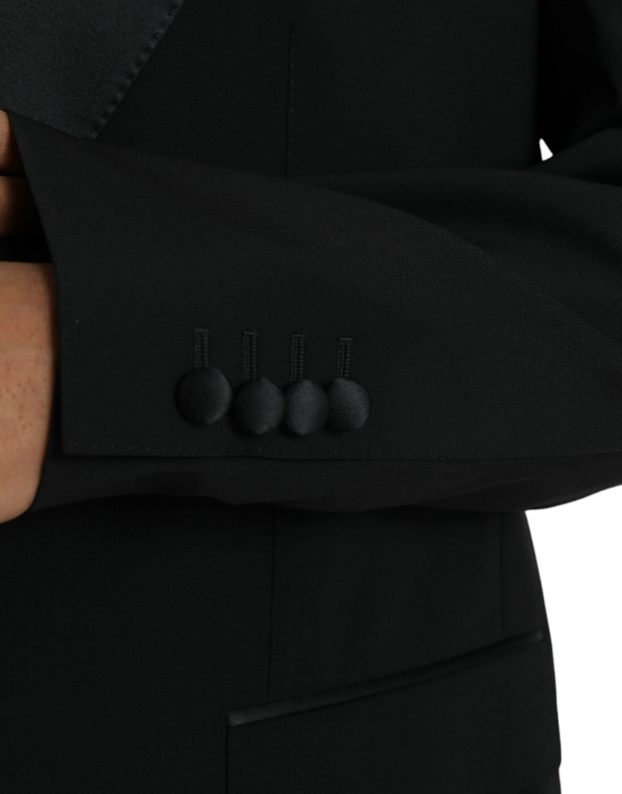 Dolce & Gabbana Black SICILIA Single-Breasted Coat Blazer-6