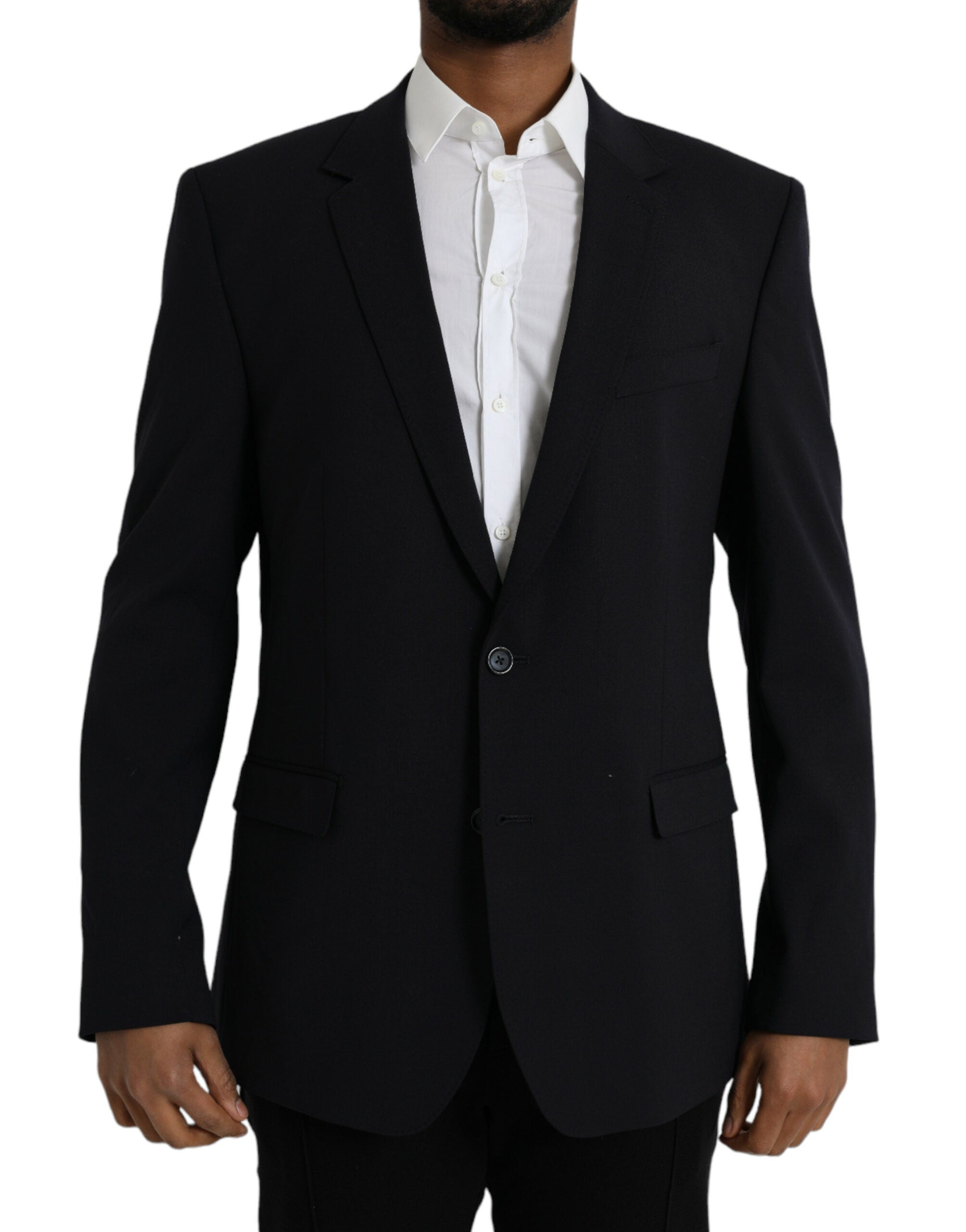 Dolce & Gabbana Schwarzer MARTINI Einreihiger Mantel Blazer-1