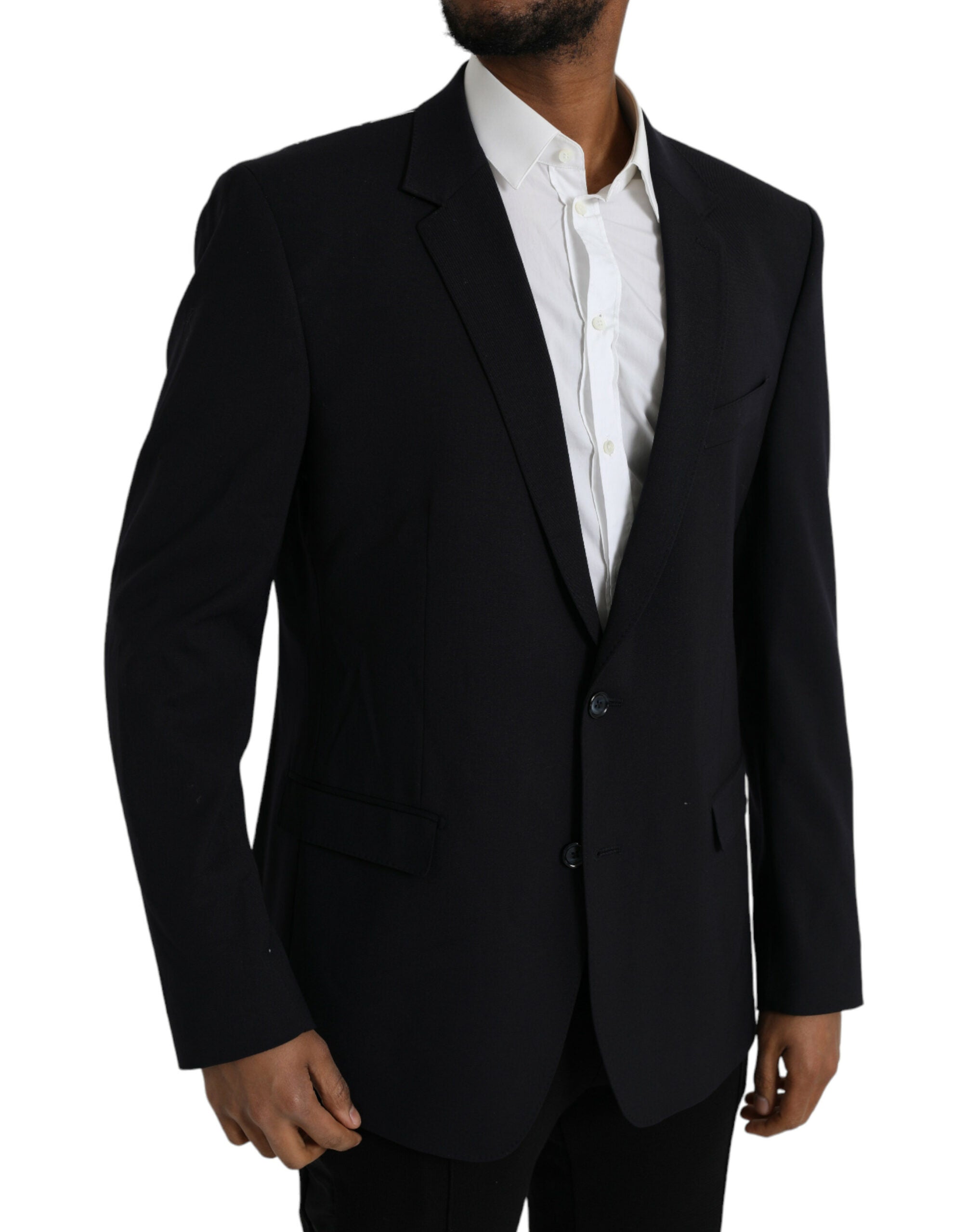 Dolce & Gabbana Schwarzer MARTINI Einreihiger Mantel Blazer-2