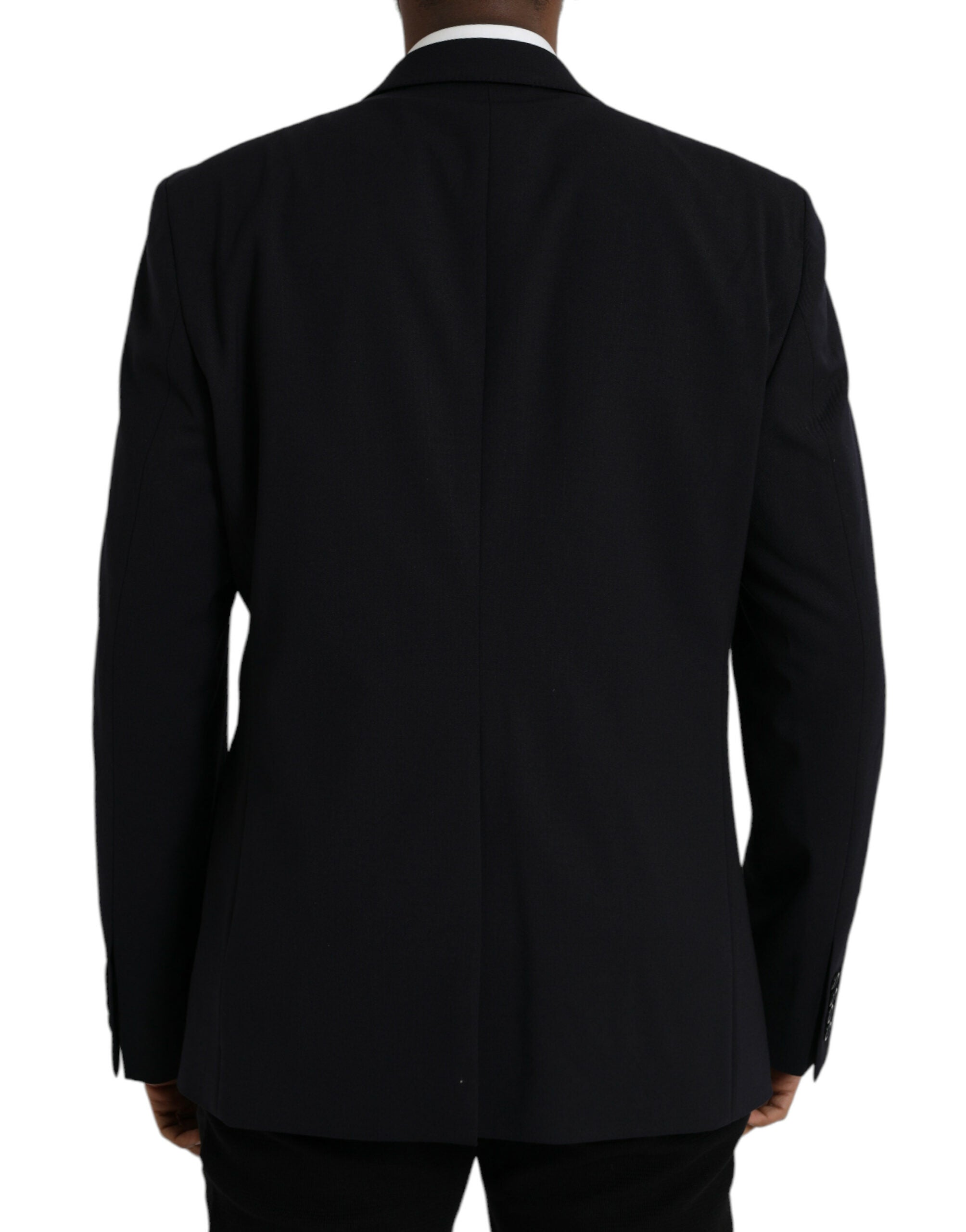 Dolce & Gabbana Schwarzer MARTINI Einreihiger Mantel Blazer-3