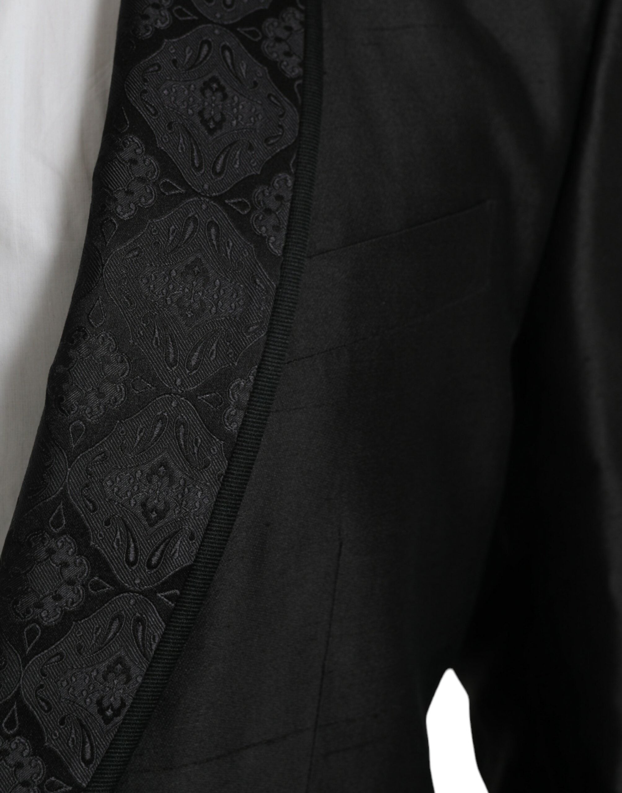 Dolce & Gabbana Schwarzer MARTINI Einreihiger Mantel Blazer-4