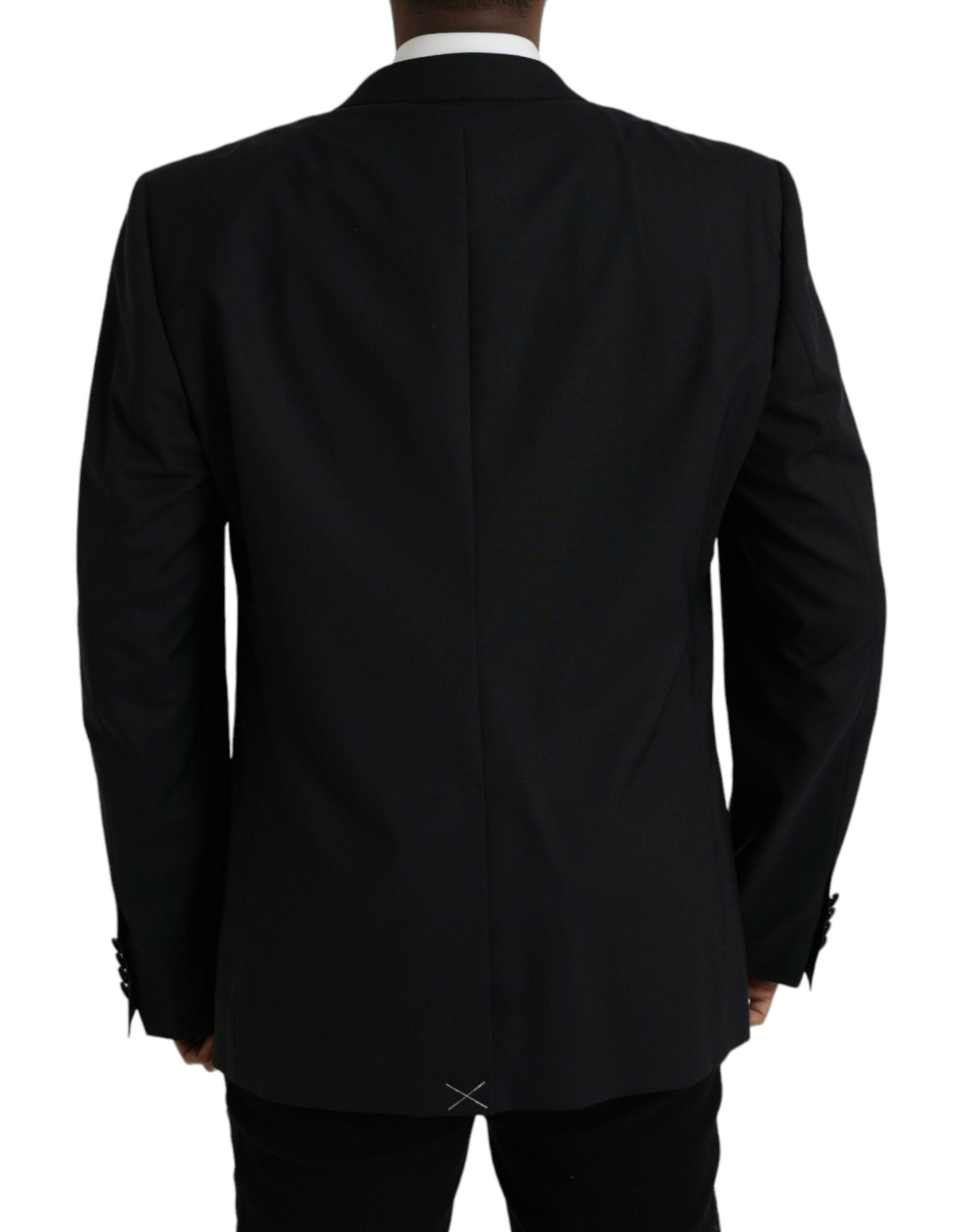 Dolce & Gabbana Blauer MARTINI Einreihiger Mantel Blazer-3