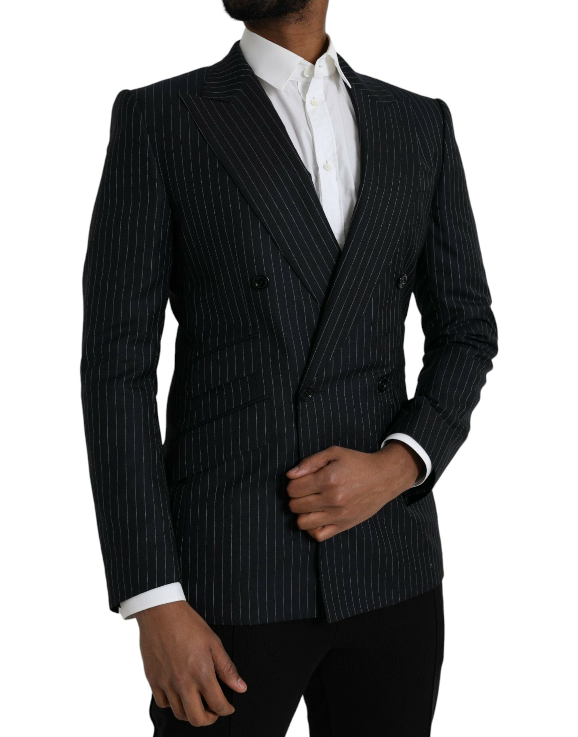 Blazer cruzado SICILIA de rayas negras de Dolce & Gabbana-2
