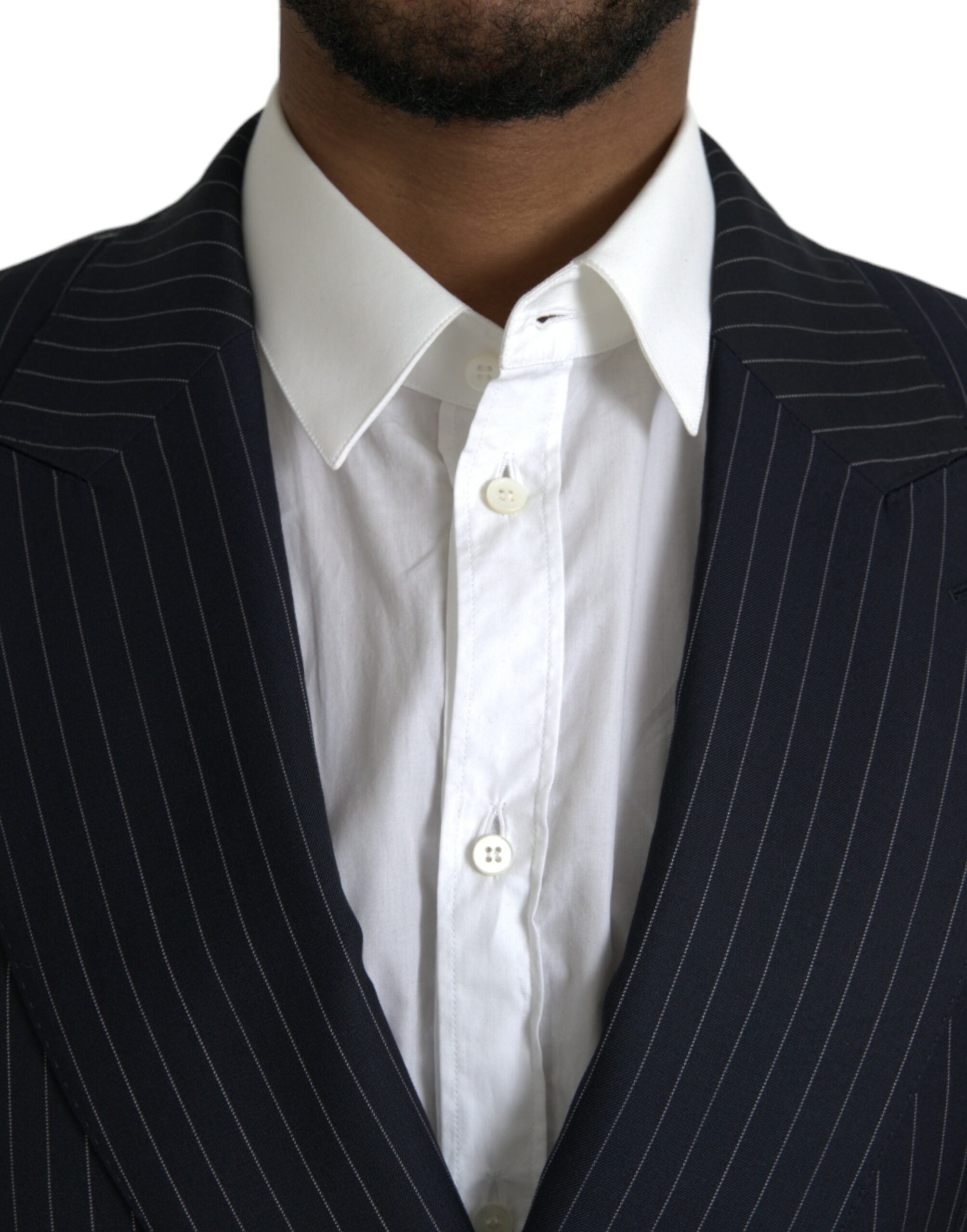 Blazer cruzado SICILIA de rayas negras de Dolce & Gabbana-4