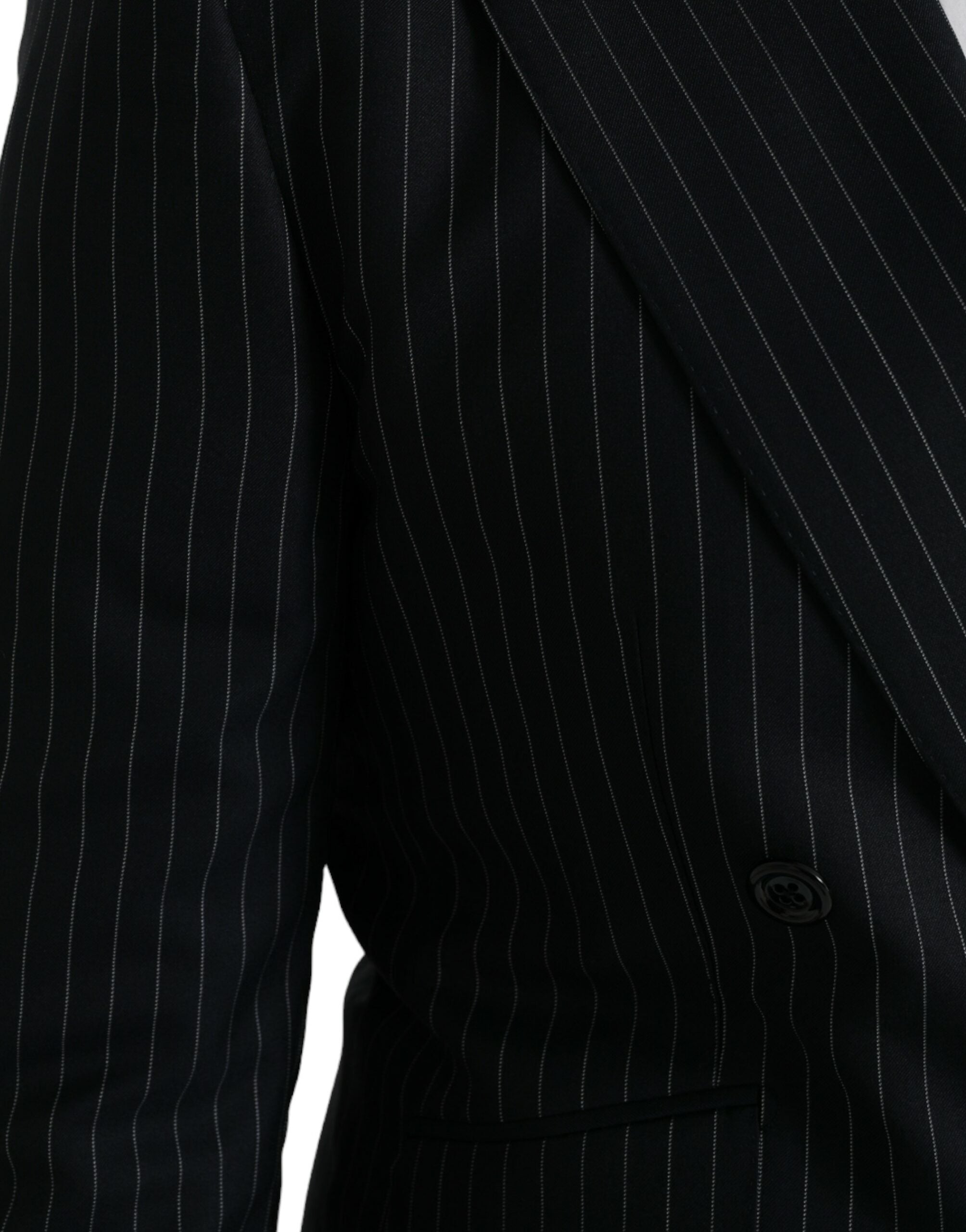 Blazer cruzado SICILIA de rayas negras de Dolce & Gabbana-5
