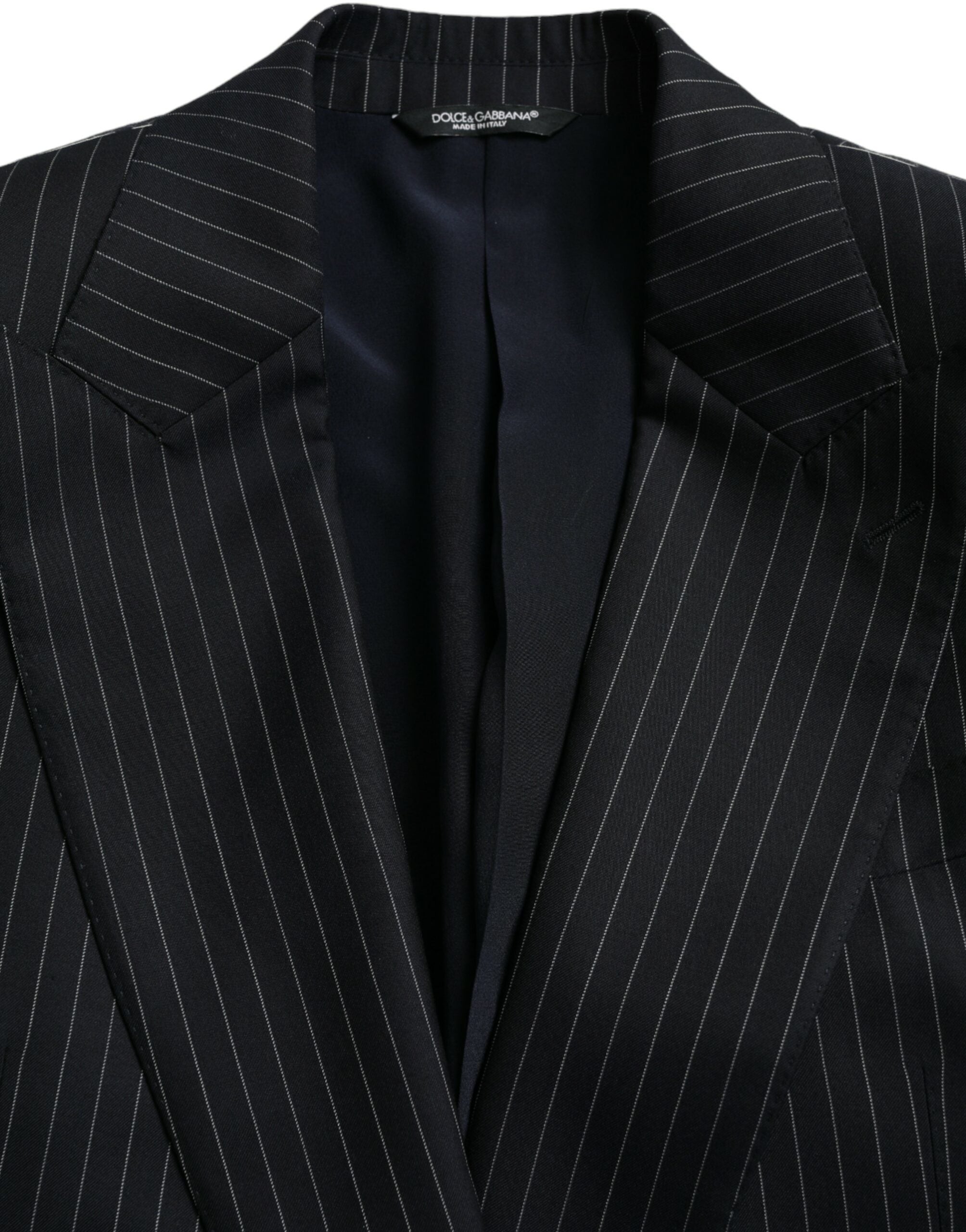 Blazer cruzado SICILIA de rayas negras de Dolce & Gabbana-7