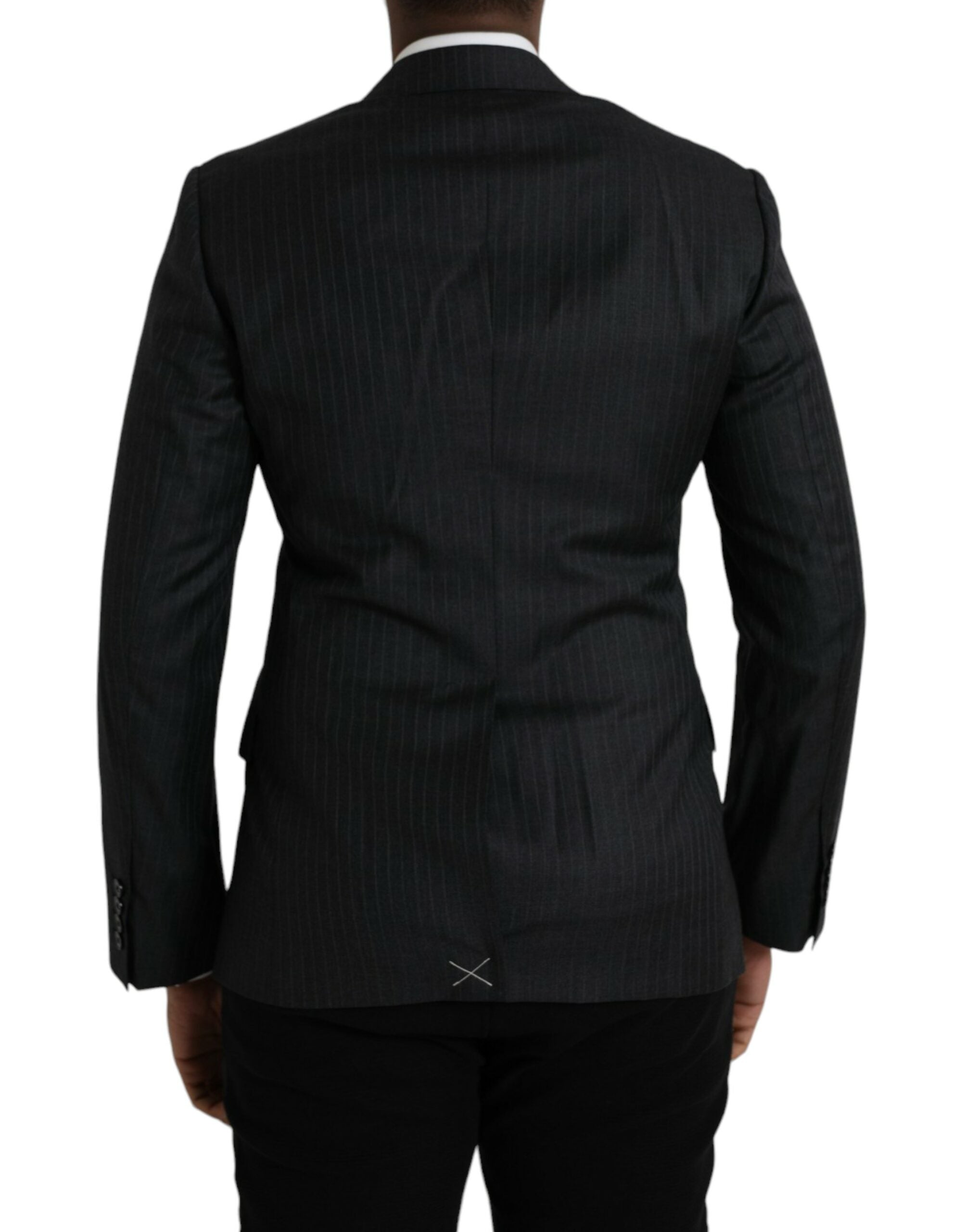 Blazer de botonadura sencilla MARTINI de rayas negras de Dolce & Gabbana-3