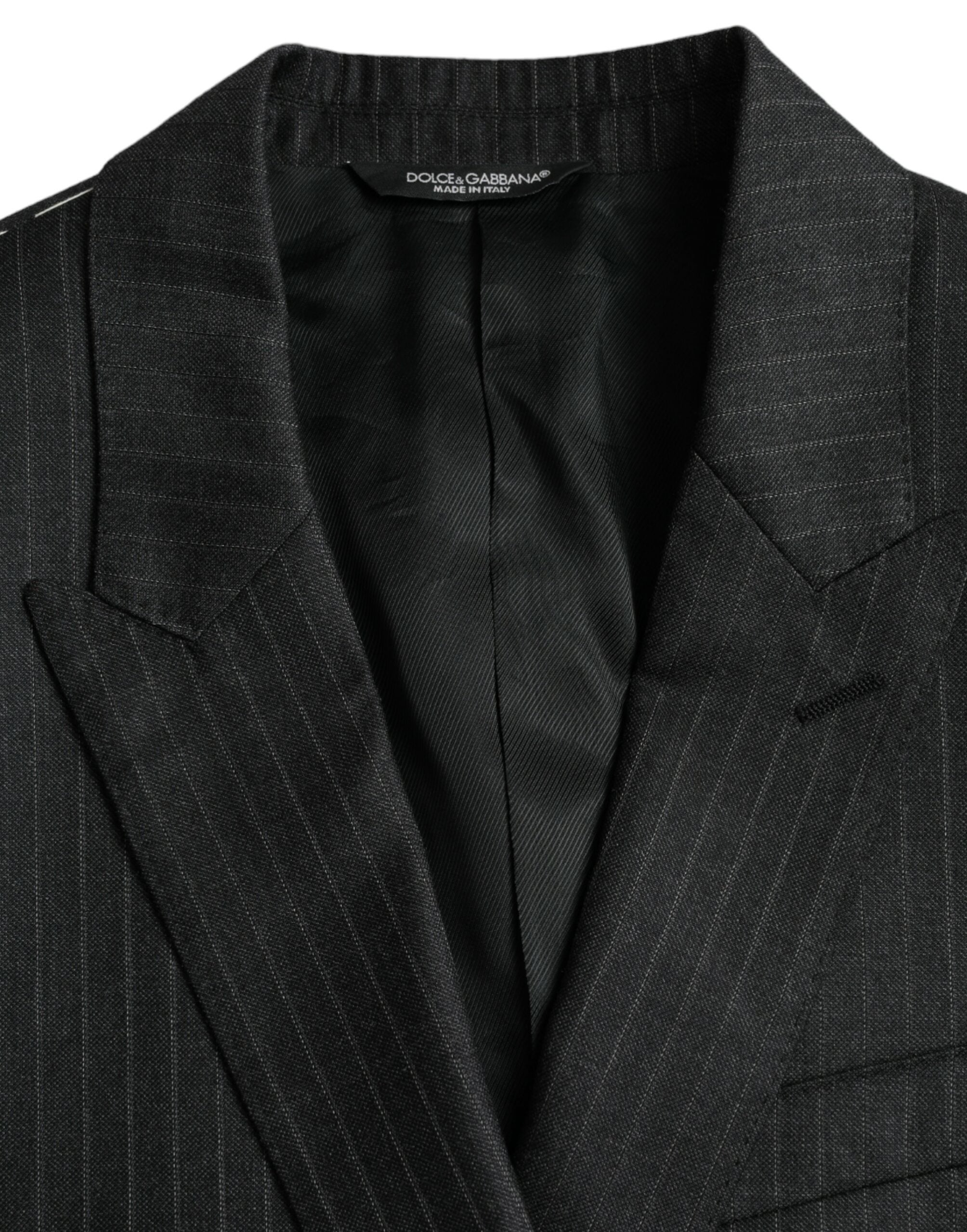 Blazer de botonadura sencilla MARTINI de rayas negras de Dolce & Gabbana-5