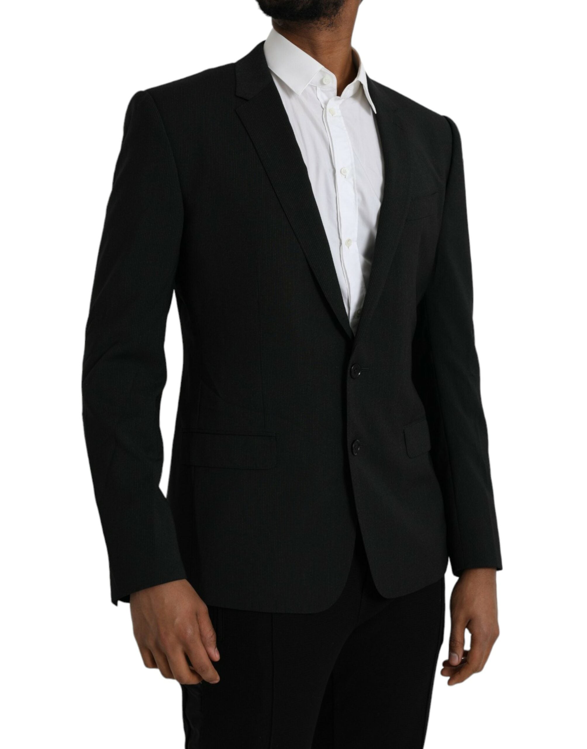 Dolce & Gabbana Blue MARTINI Scarf Single-breasted Blazer-2