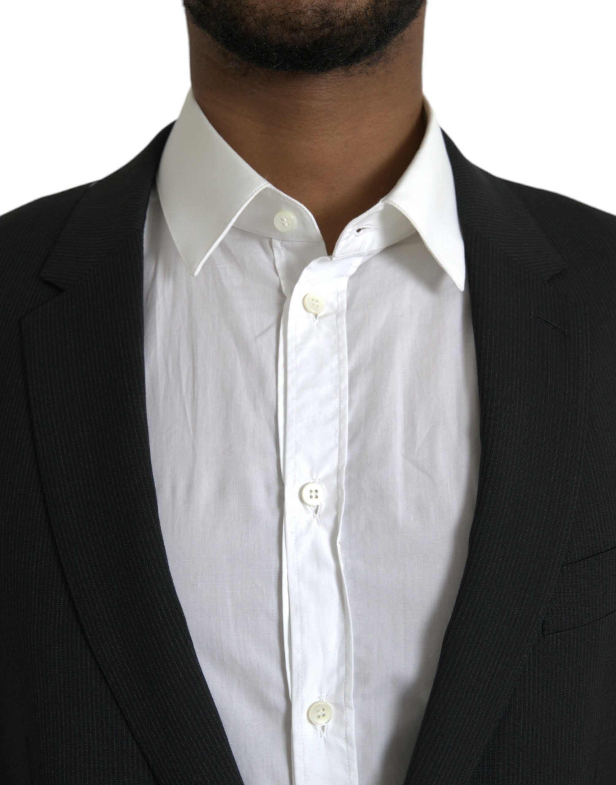 Dolce & Gabbana Blue MARTINI Scarf Single-breasted Blazer-4